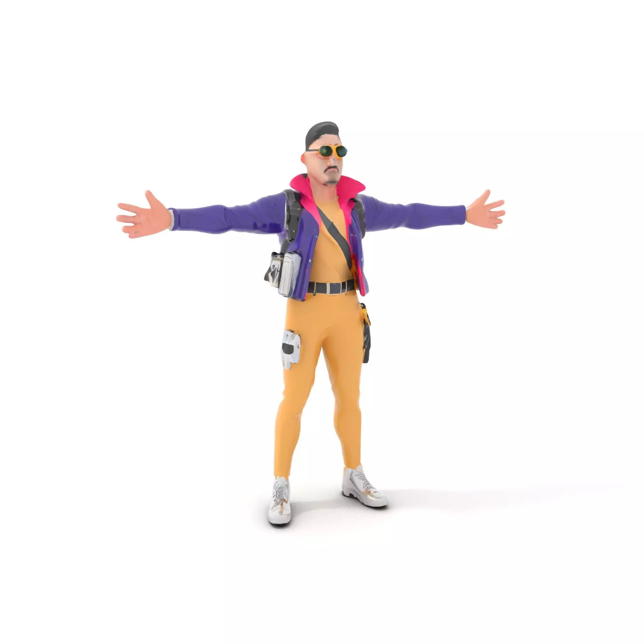 Stylish Adventurer model pack Low-poly 3D model_0