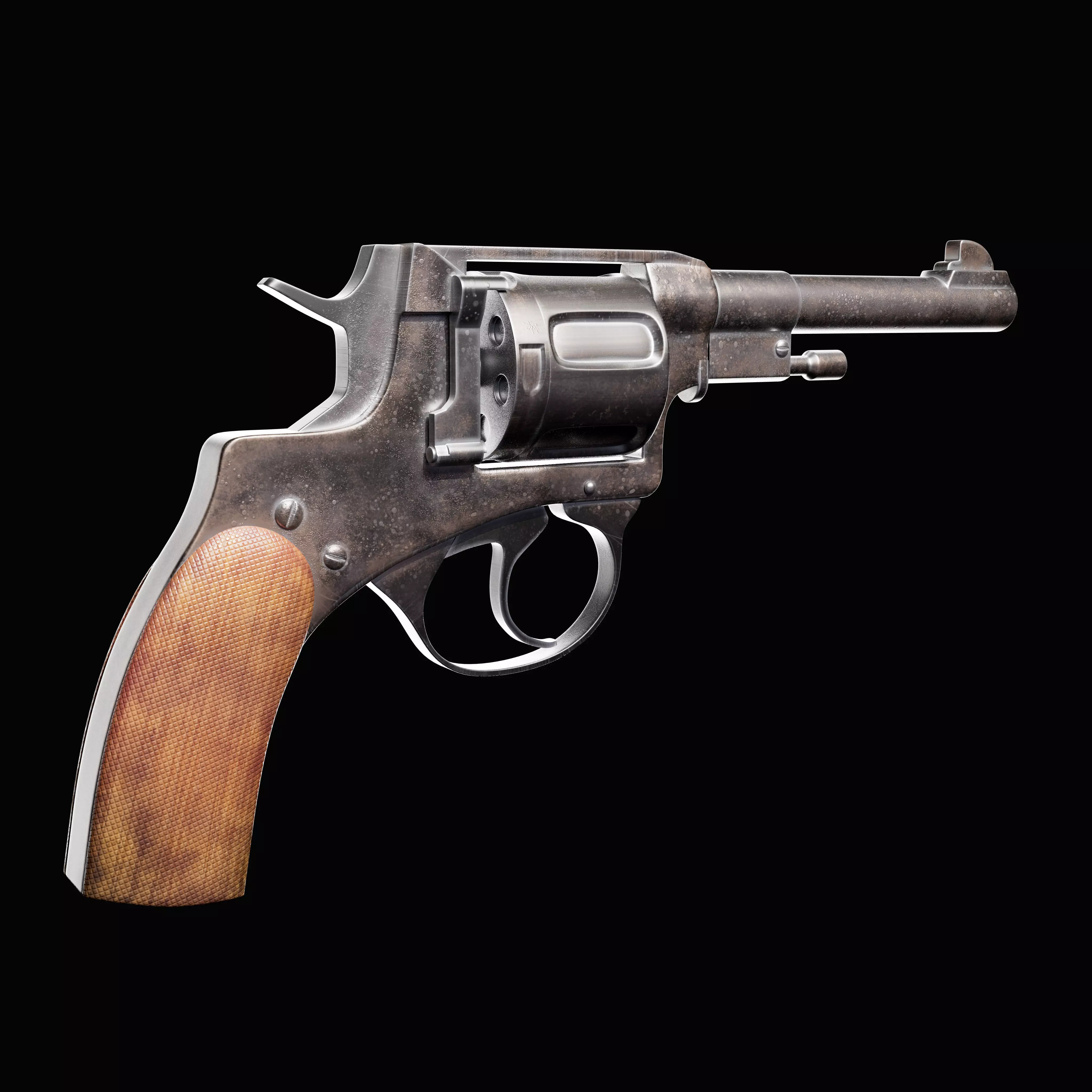 Revolver 3d model 3D model_1