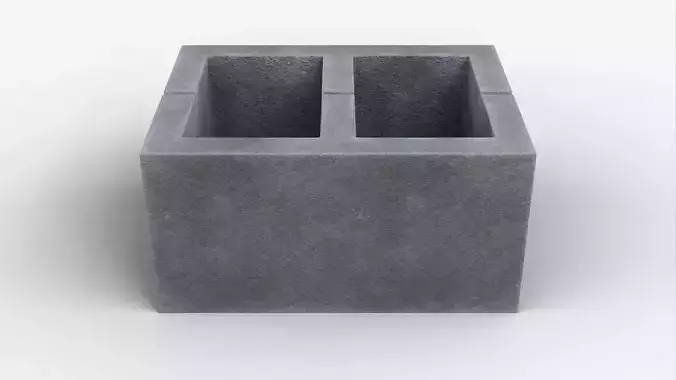 Hollow Cinder Block 02