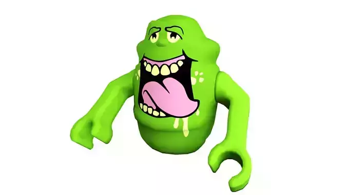 3D print minifigure - Slimer - Trans-Bright Green