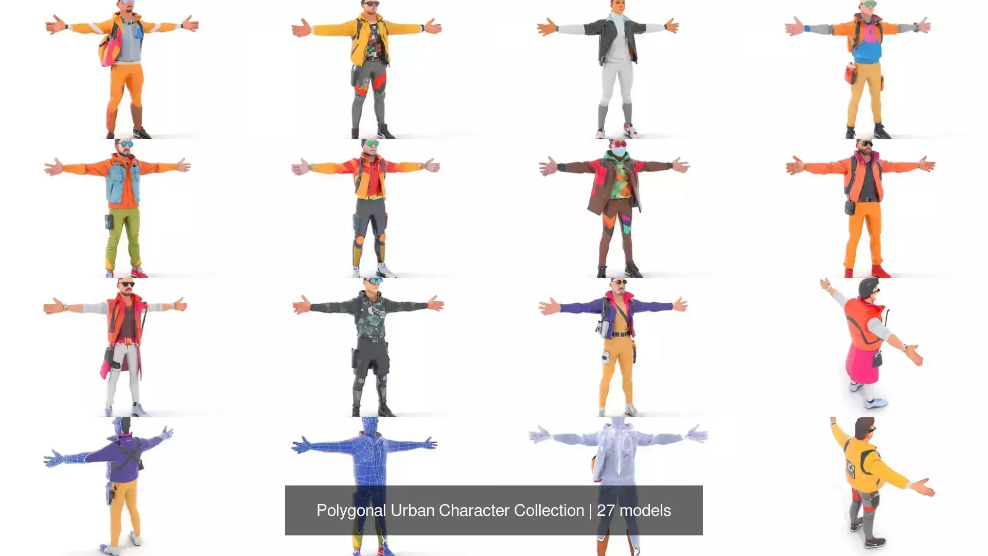 Polygonal Urban Character Collection _51