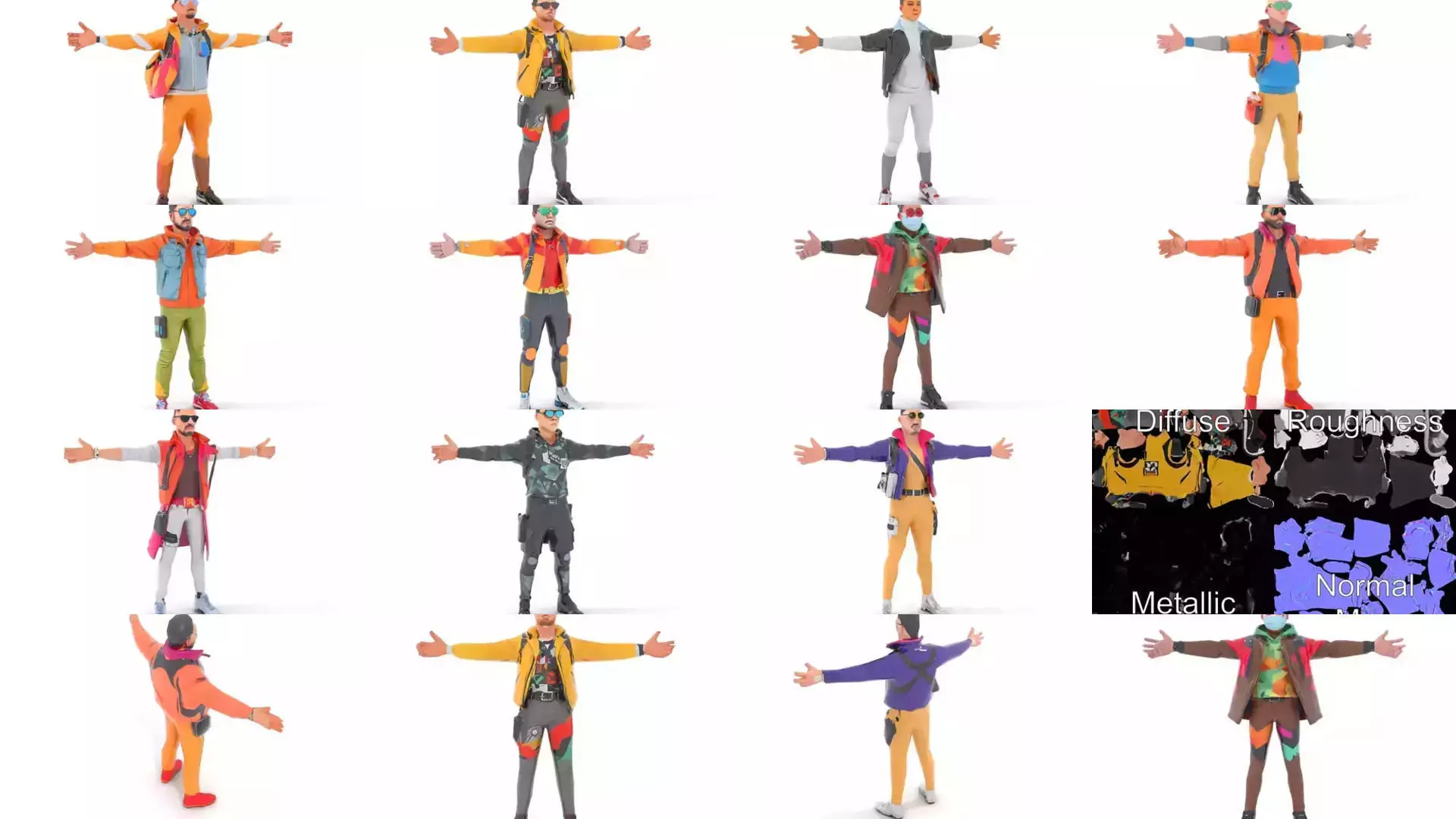 Polygonal Urban Character Collection _50