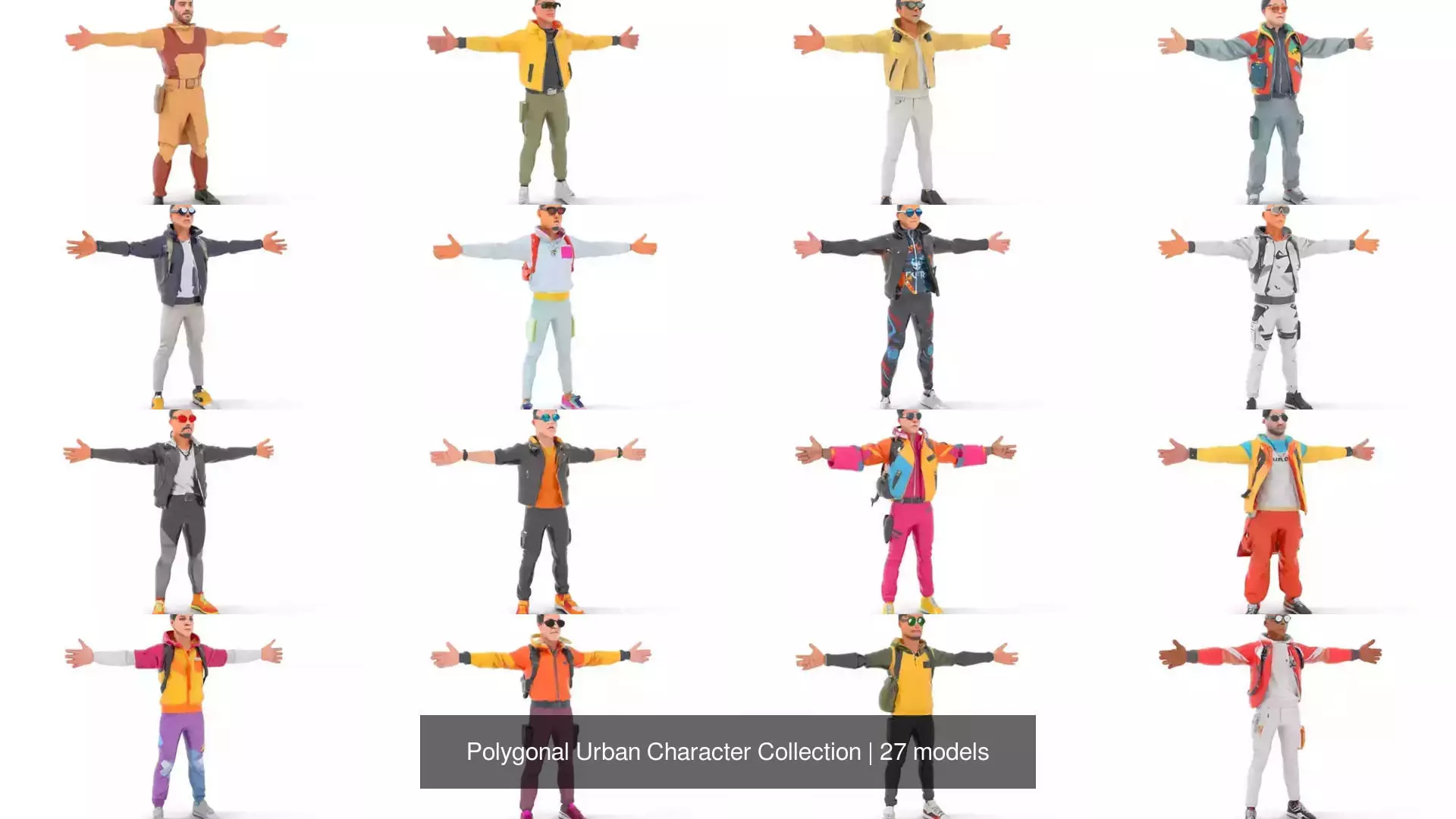 Polygonal Urban Character Collection _0