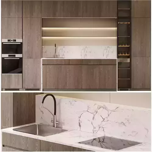 Kitchen in a modern style 3D model