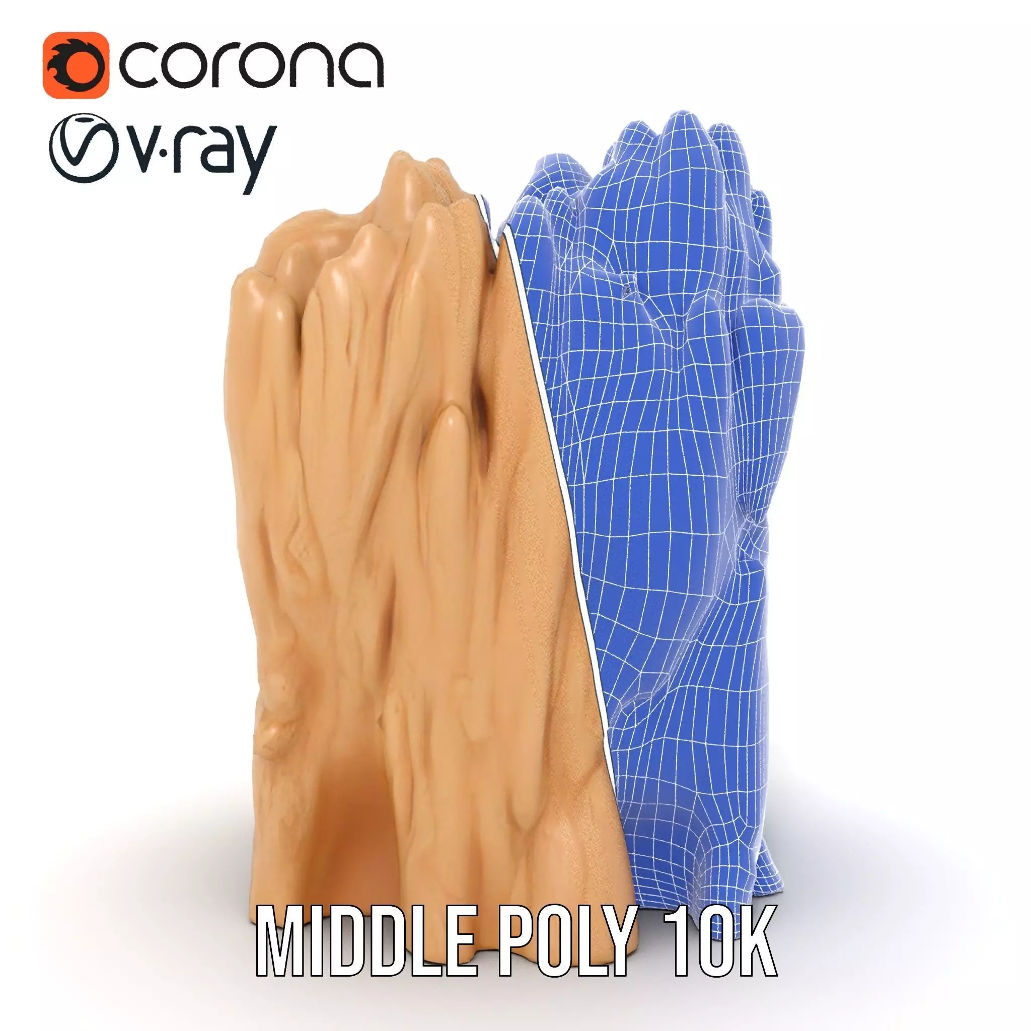 Natural Limestone Formation model pack Low-poly 3D model_30