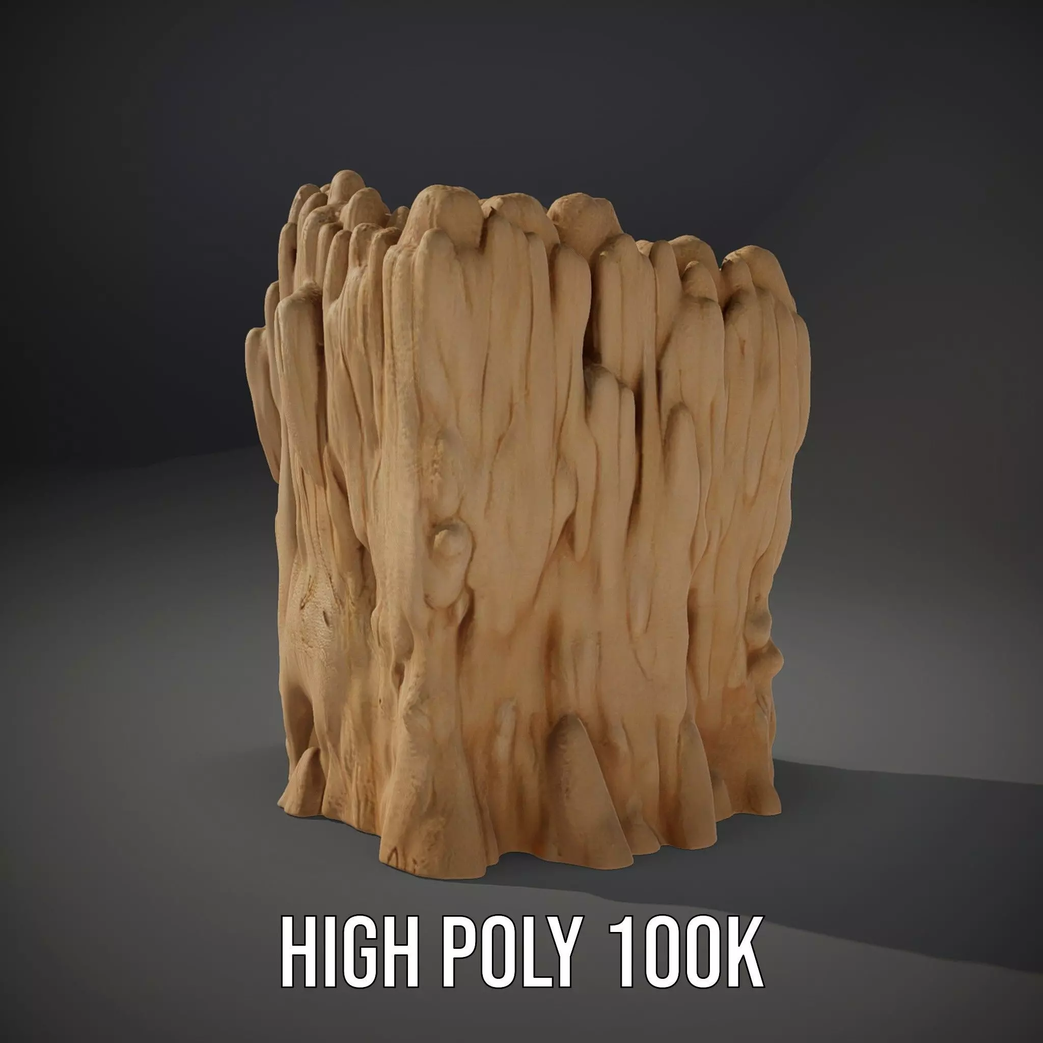 Natural Limestone Formation model pack Low-poly 3D model_10