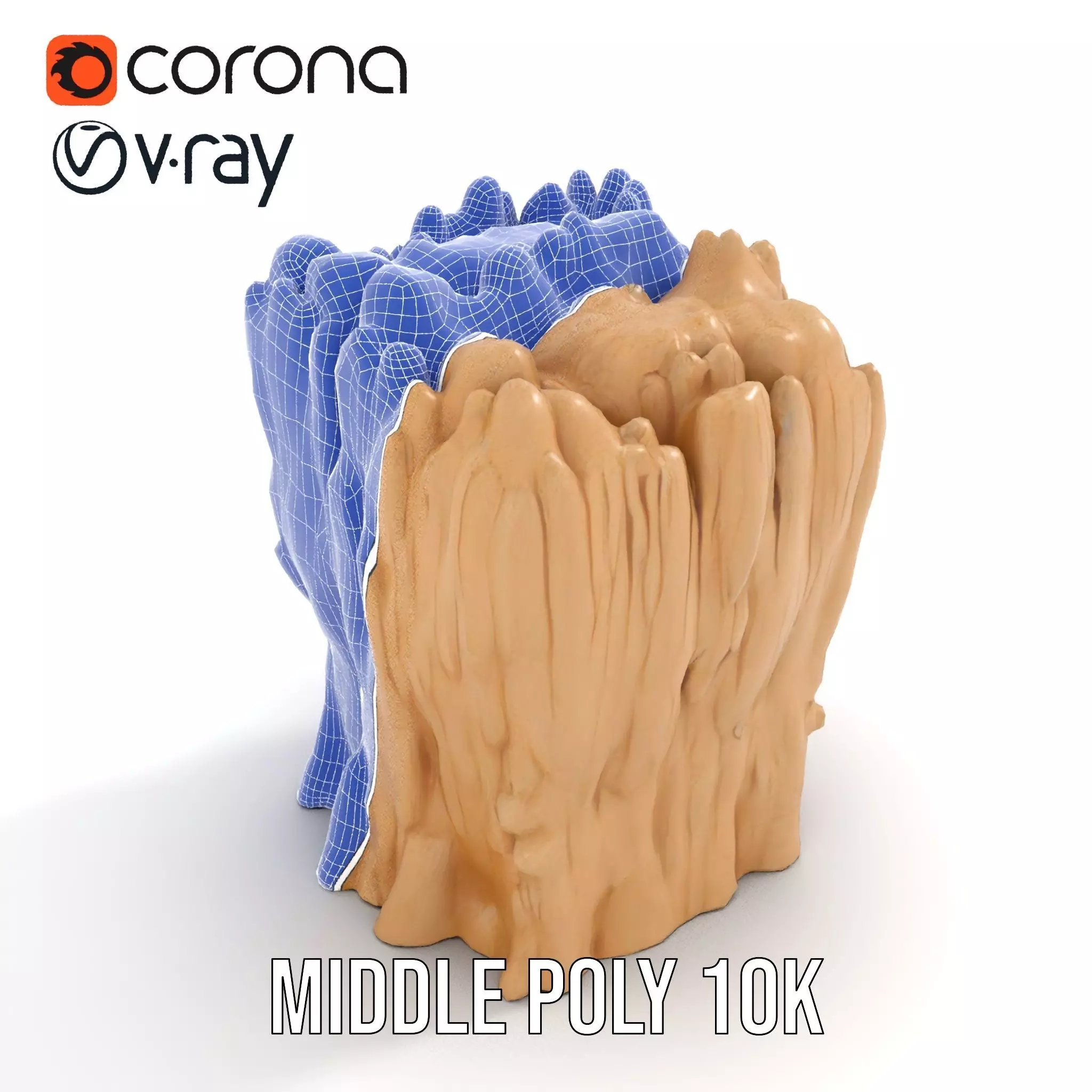 Natural Limestone Formation model pack Low-poly 3D model_11