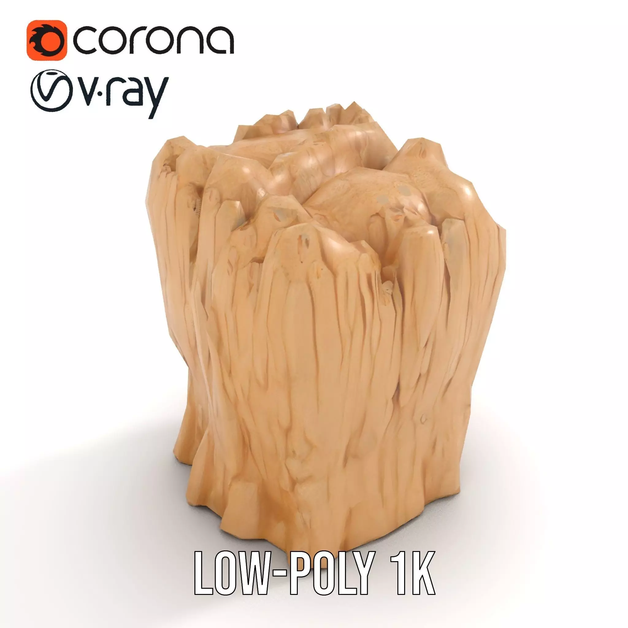 Natural Limestone Formation model pack Low-poly 3D model_9