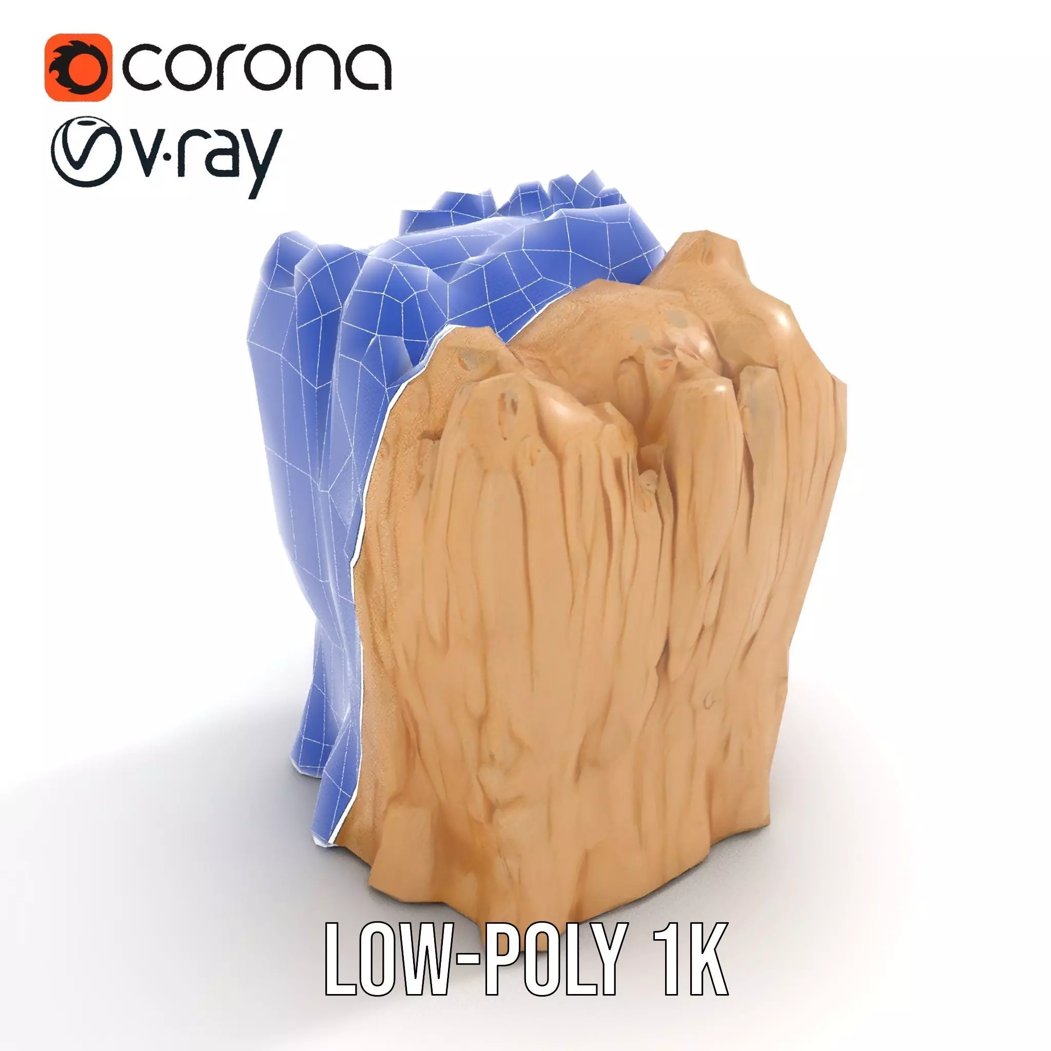 Natural Limestone Formation model pack Low-poly 3D model_28