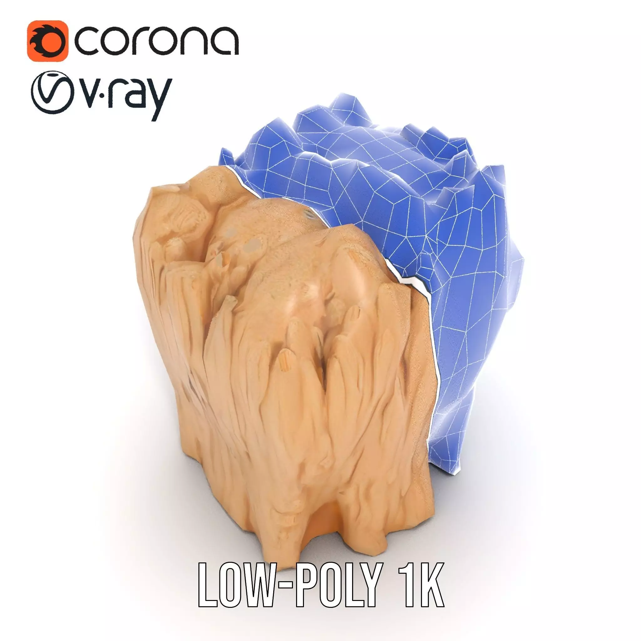 Natural Limestone Formation model pack Low-poly 3D model_14