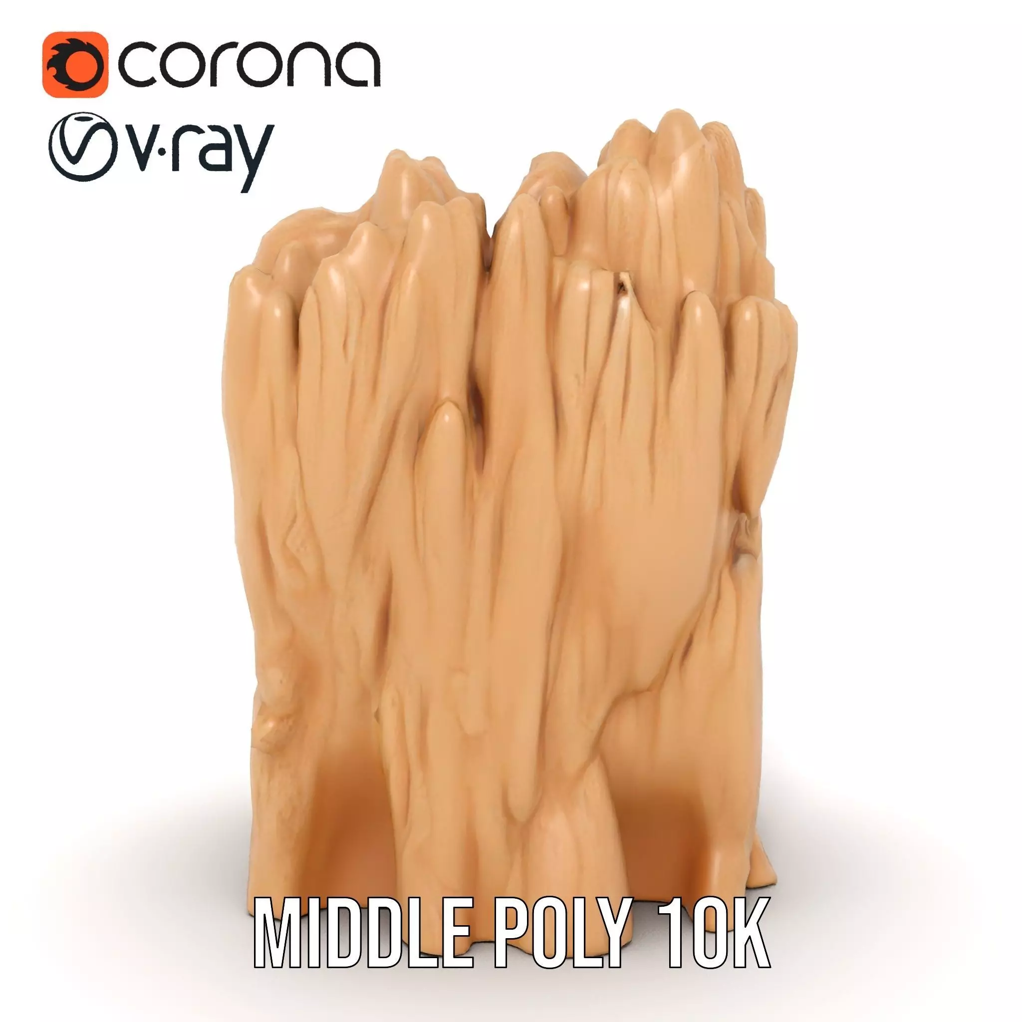 Natural Limestone Formation model pack Low-poly 3D model_6