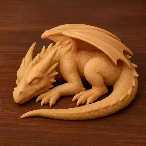 Sleeping Dragon Figurine