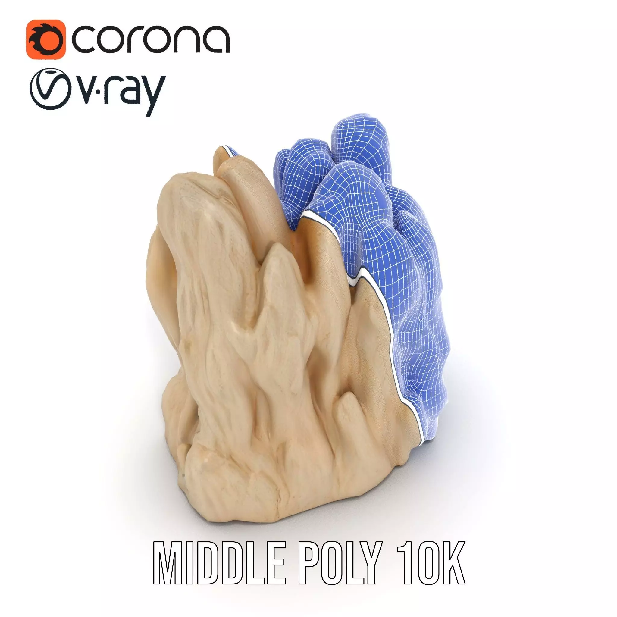 Sandstone Rock Formation model pack Low-poly 3D model_30