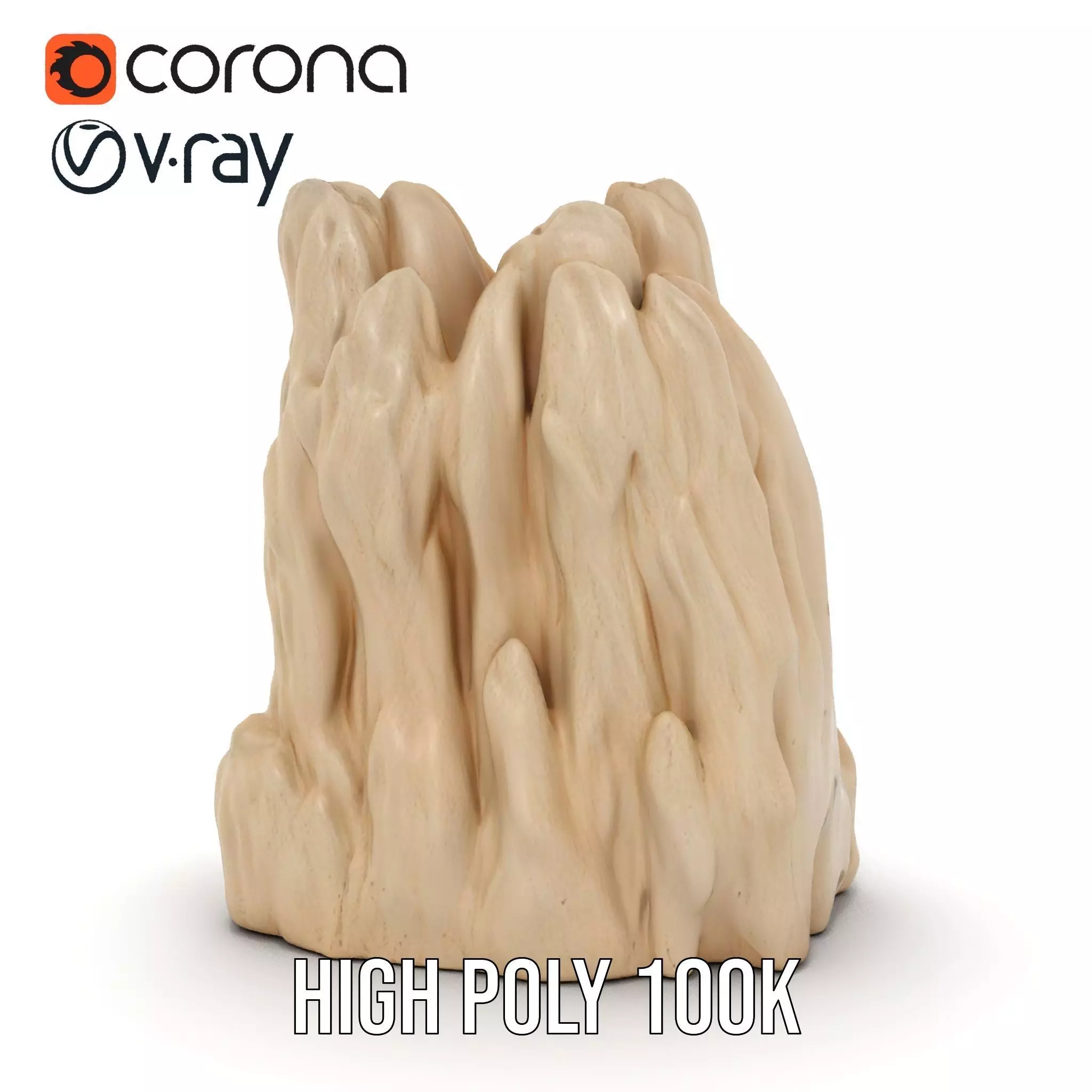 Sandstone Rock Formation model pack Low-poly 3D model_33