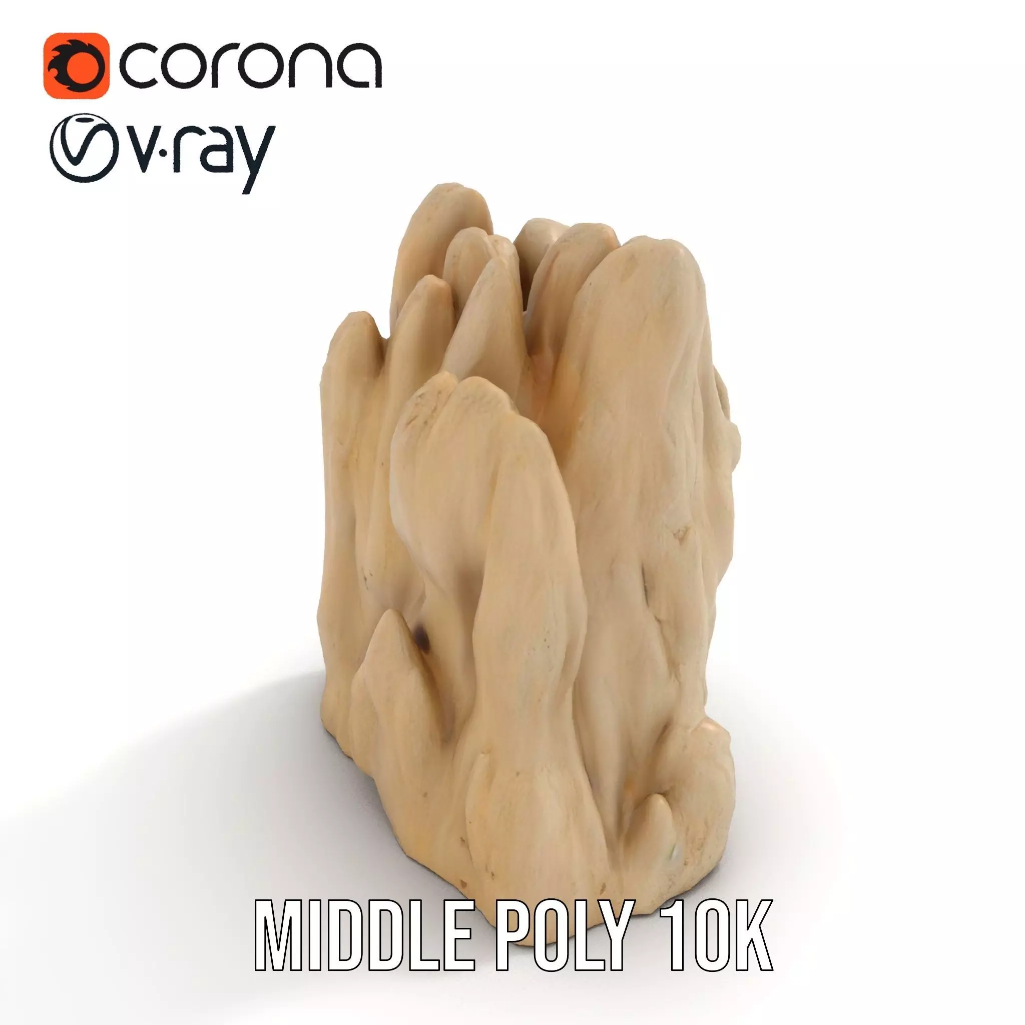 Sandstone Rock Formation model pack Low-poly 3D model_5