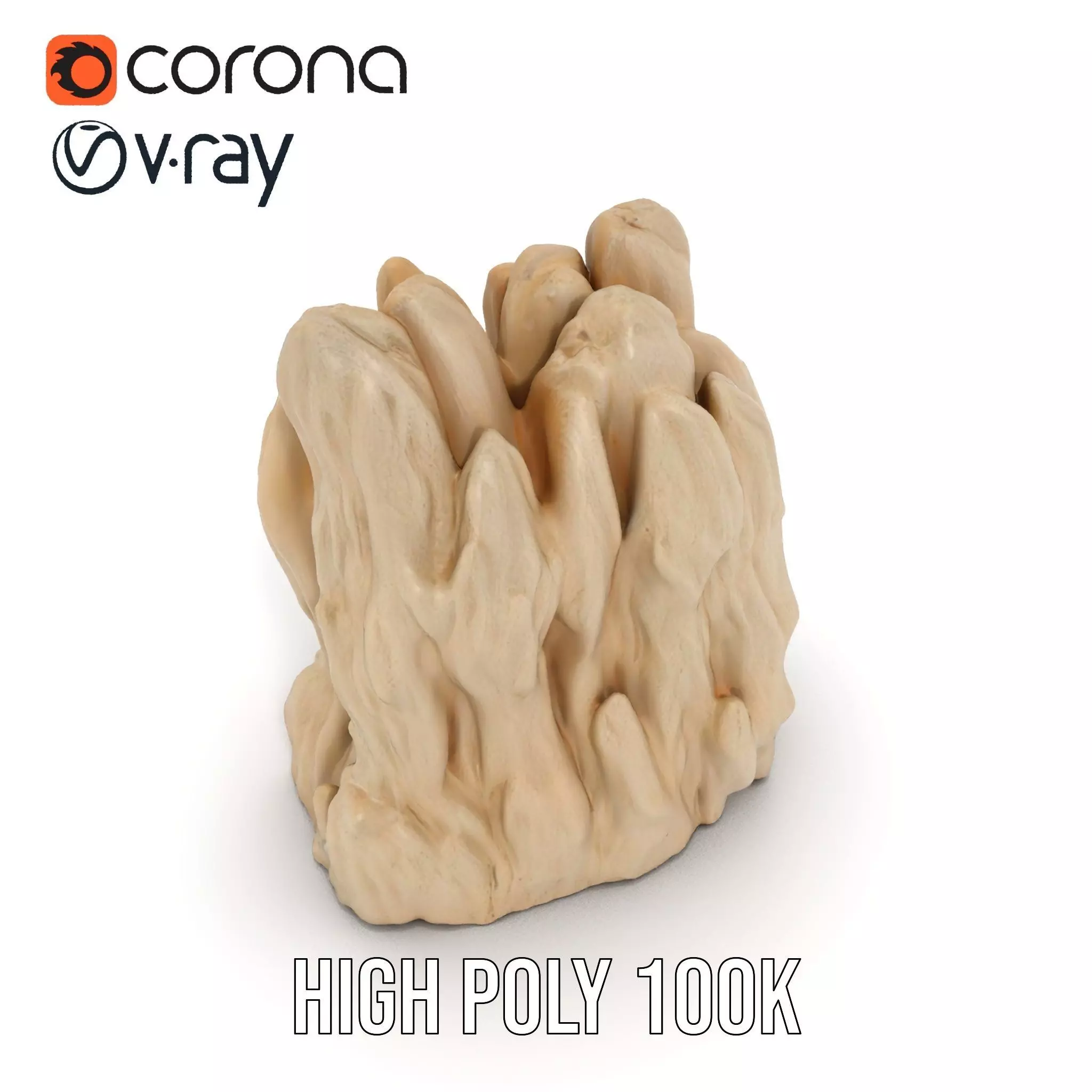 Sandstone Rock Formation model pack Low-poly 3D model_15