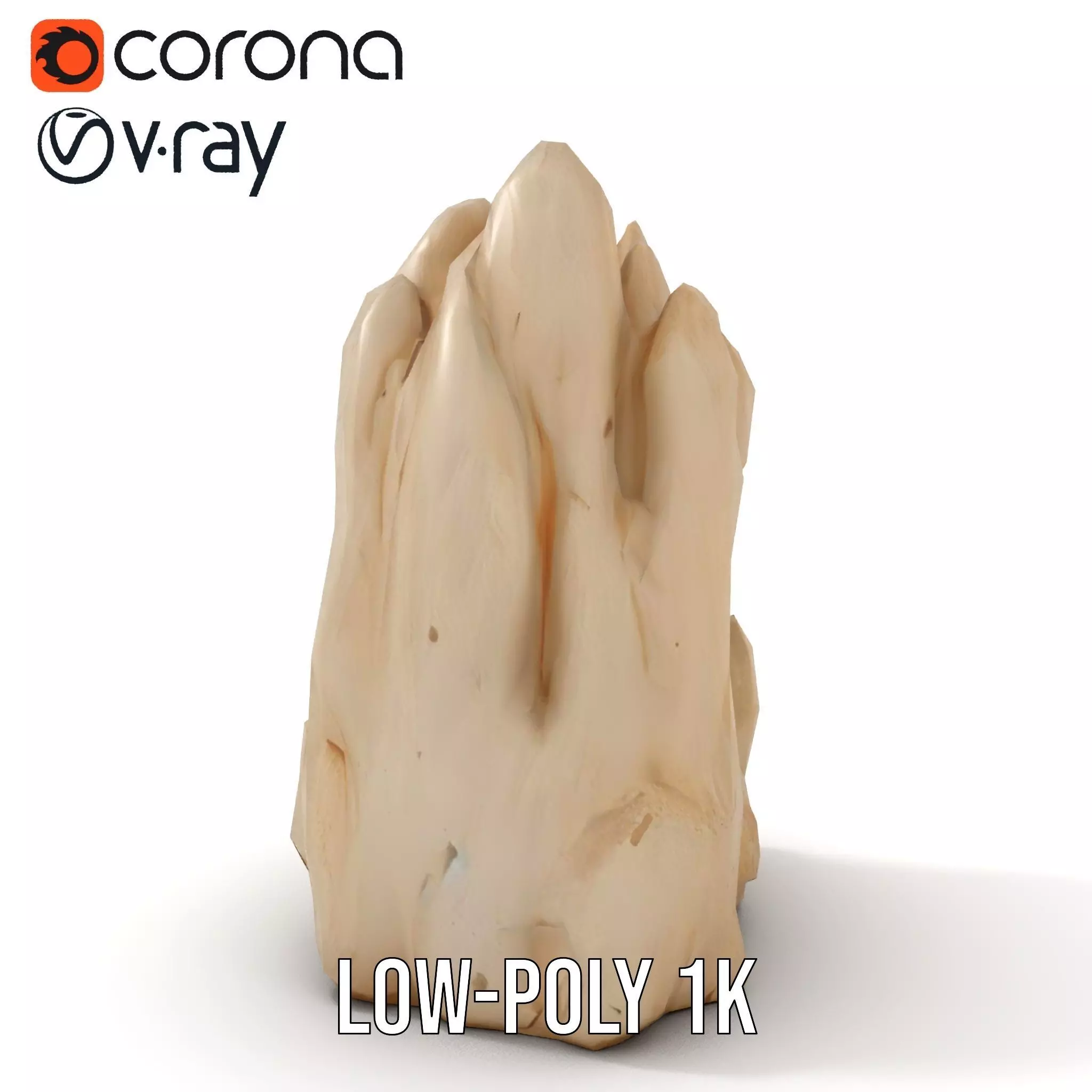 Sandstone Rock Formation model pack Low-poly 3D model_9