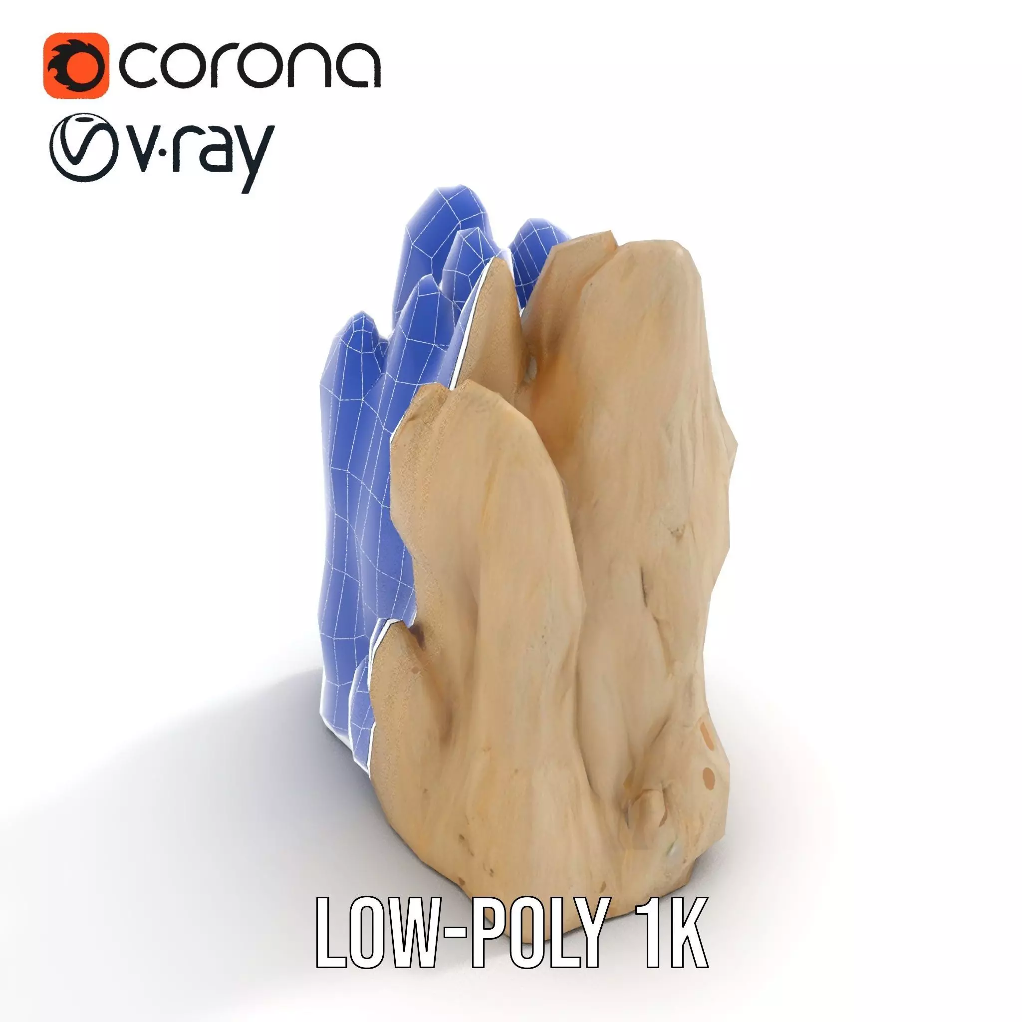 Sandstone Rock Formation model pack Low-poly 3D model_25