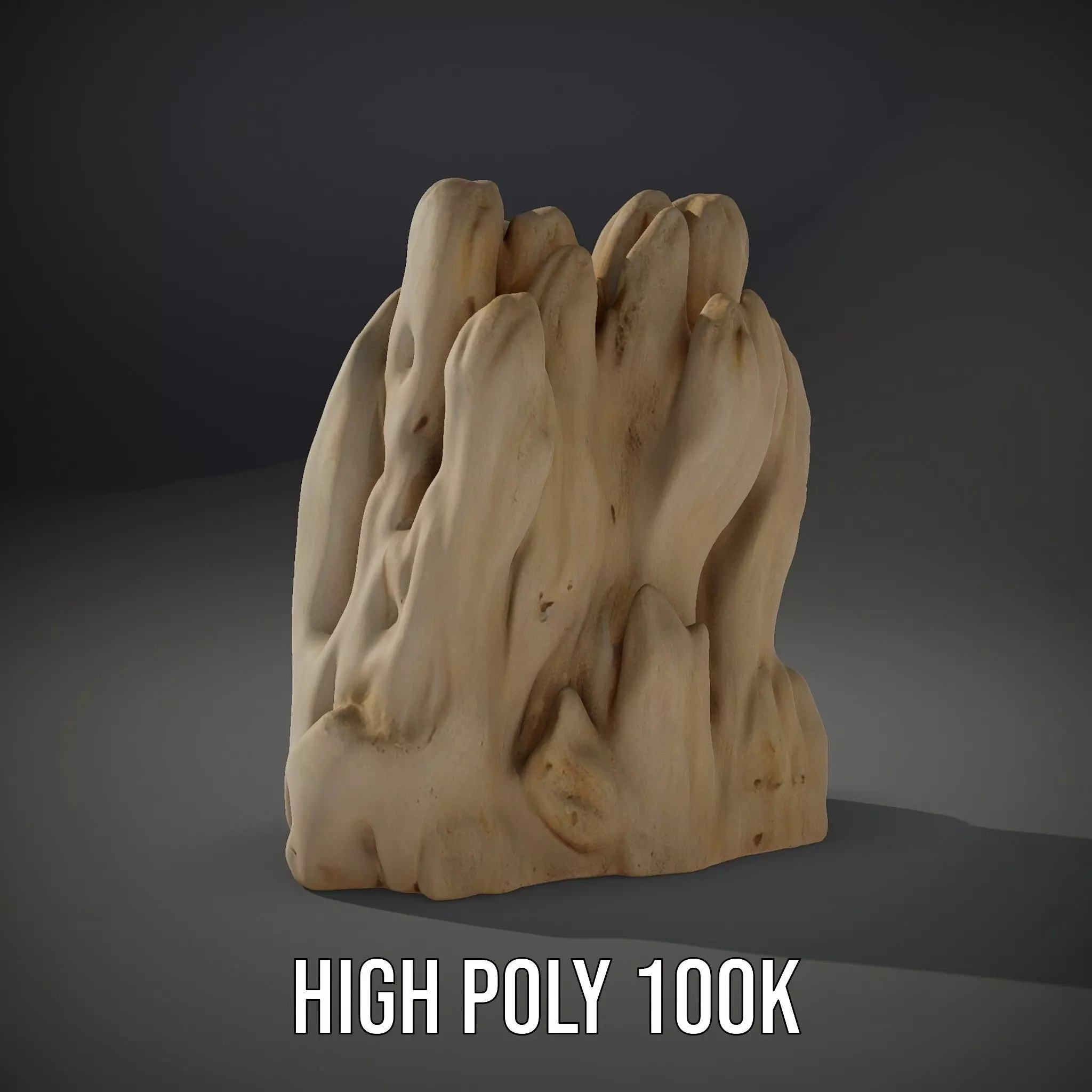 Sandstone Rock Formation model pack Low-poly 3D model_8