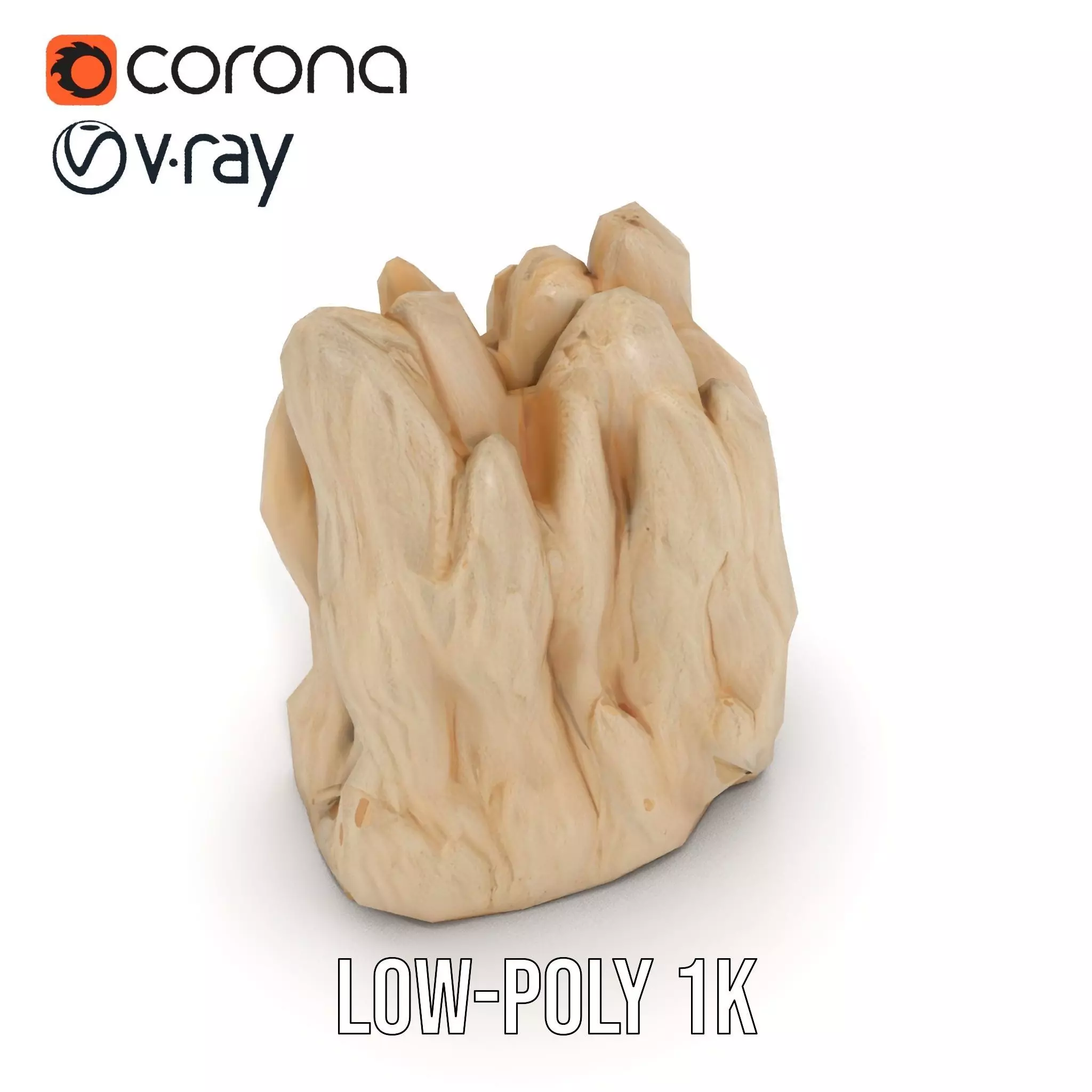 Sandstone Rock Formation model pack Low-poly 3D model_22