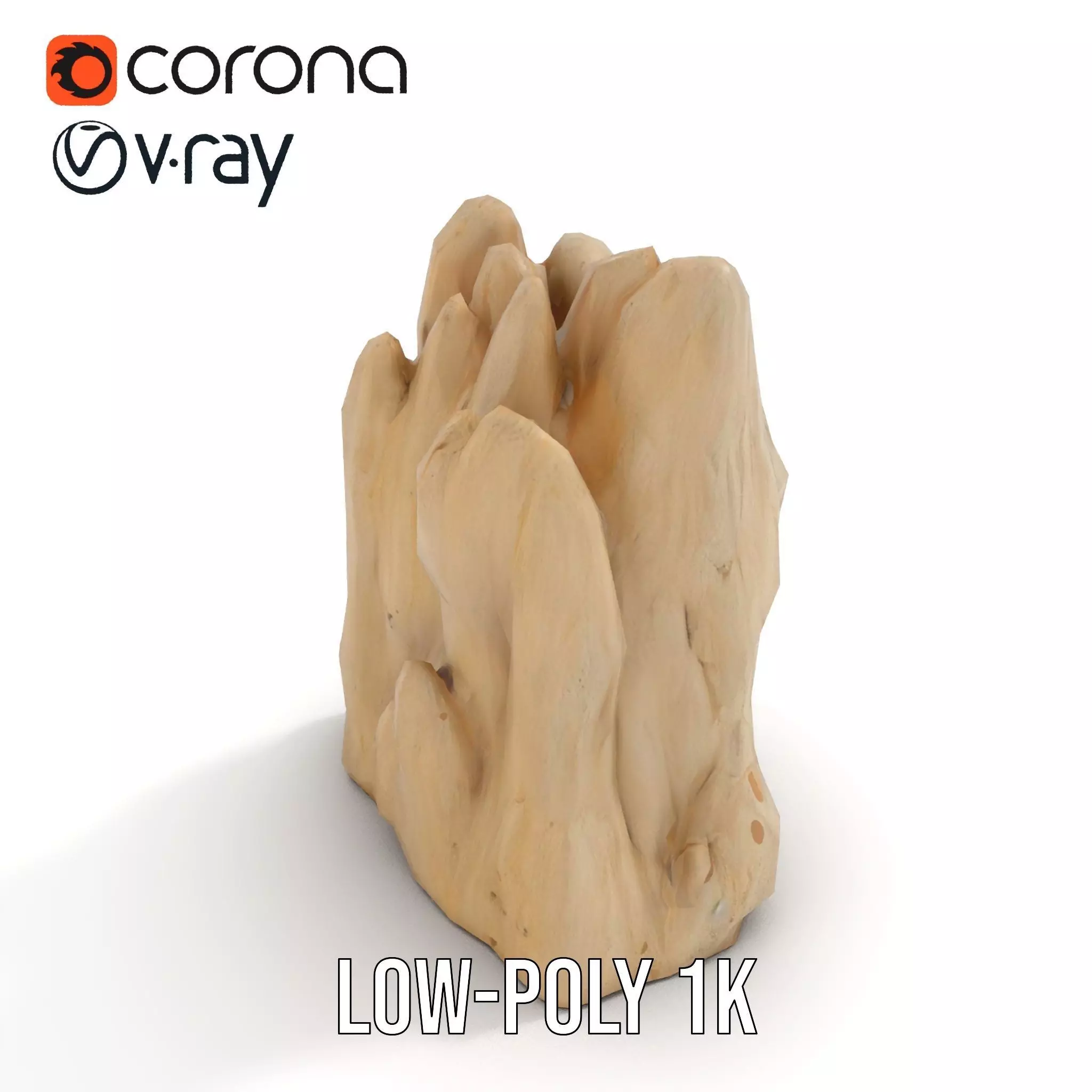 Sandstone Rock Formation model pack Low-poly 3D model_7