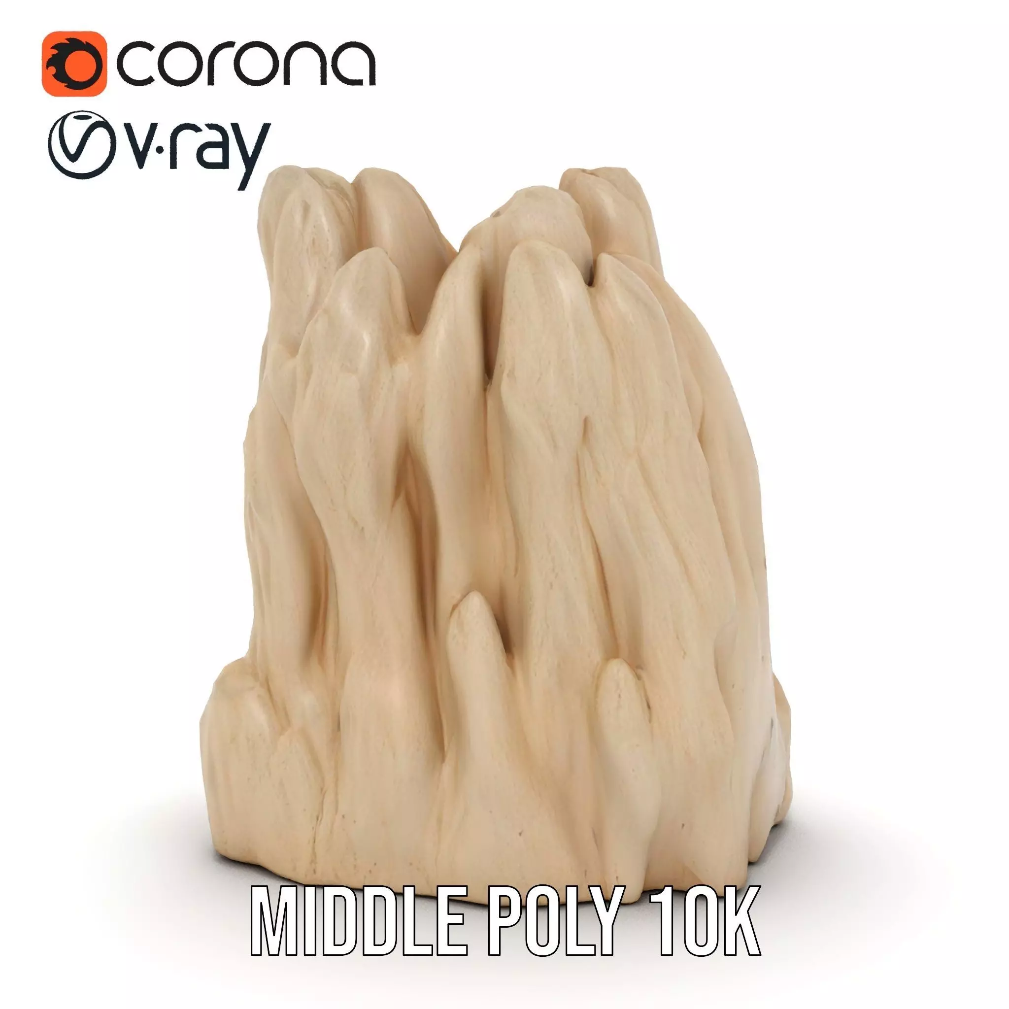 Sandstone Rock Formation model pack Low-poly 3D model_16