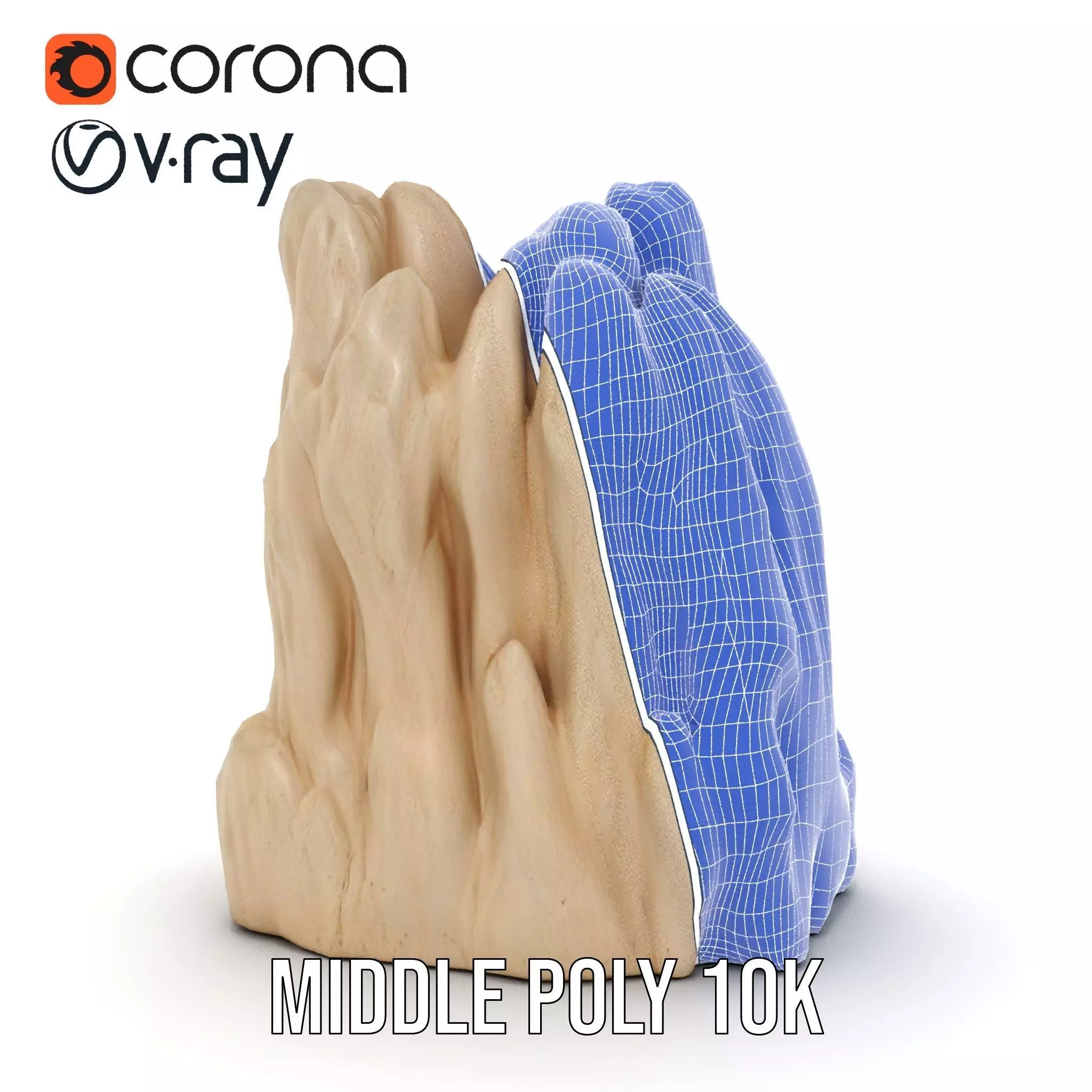 Sandstone Rock Formation model pack Low-poly 3D model_24