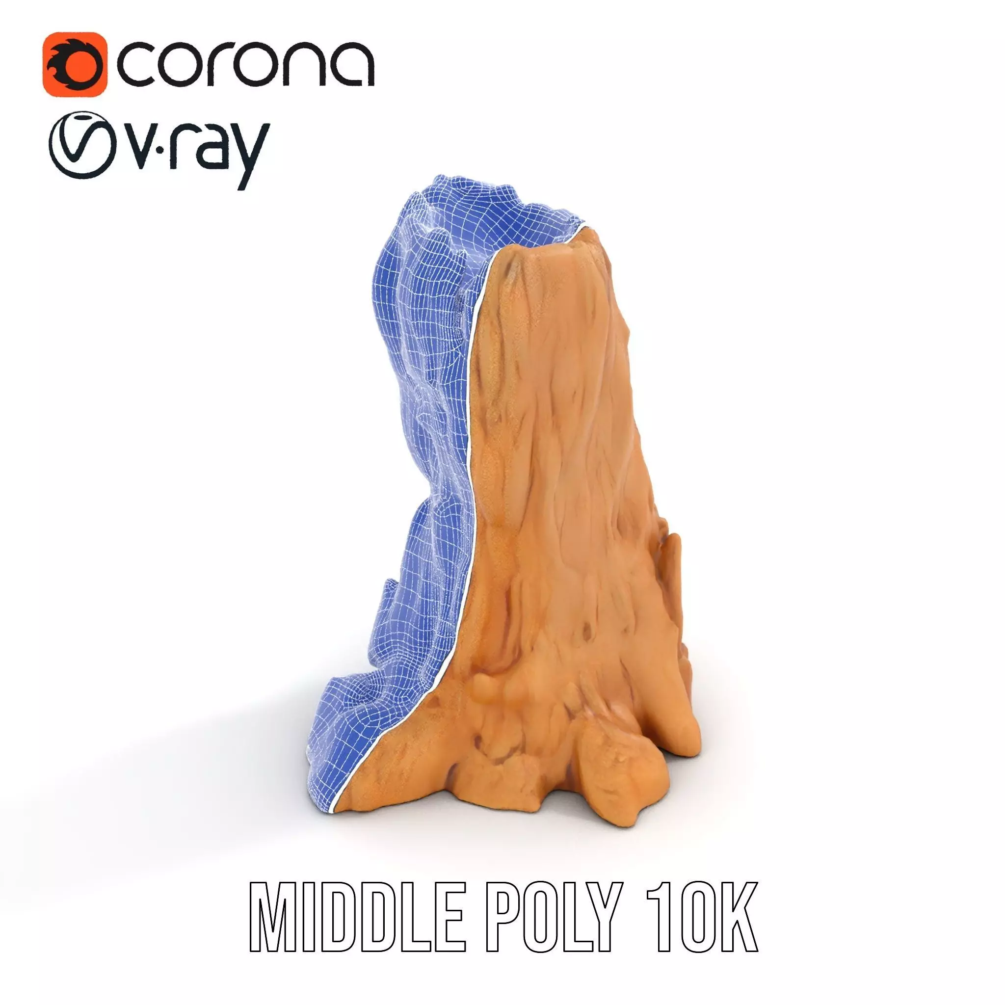 Rugged Sandstone Cliff model pack Low-poly 3D model_15