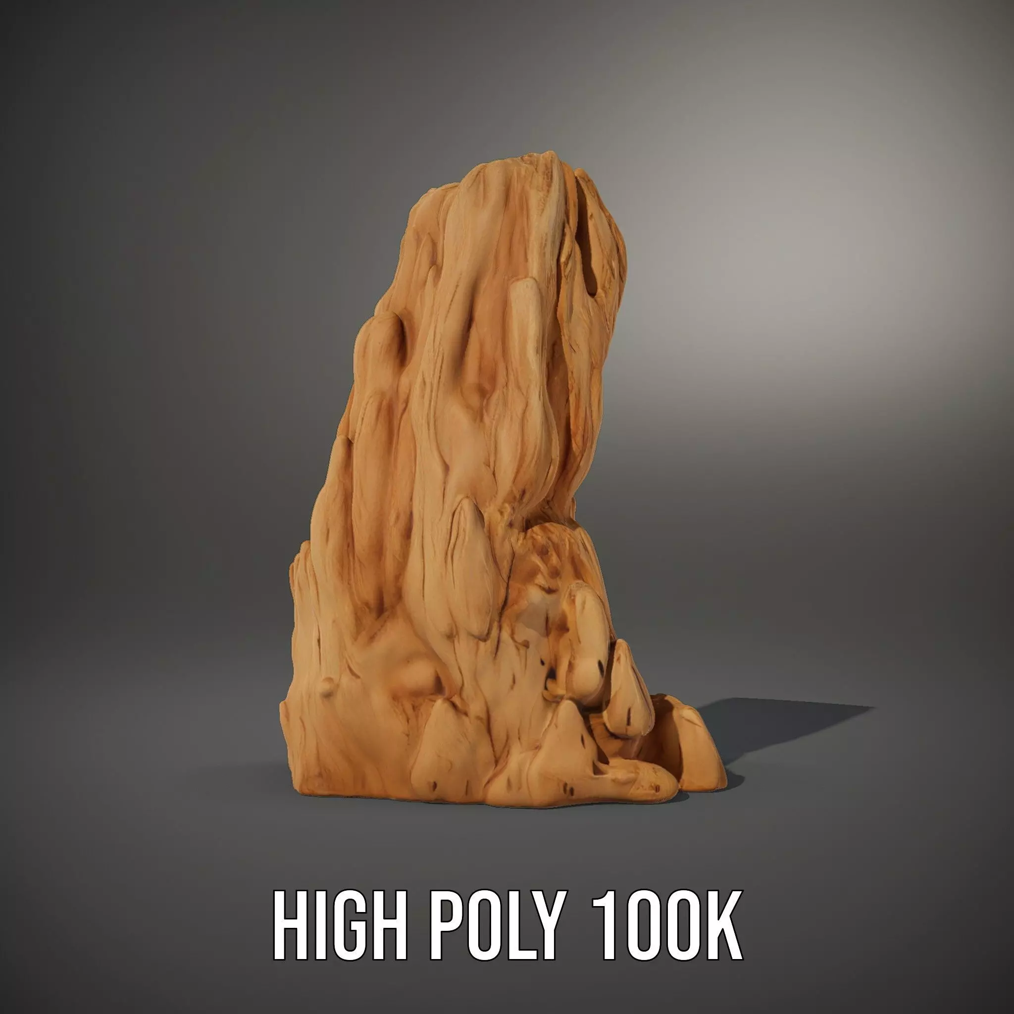 Rugged Sandstone Cliff model pack Low-poly 3D model_9