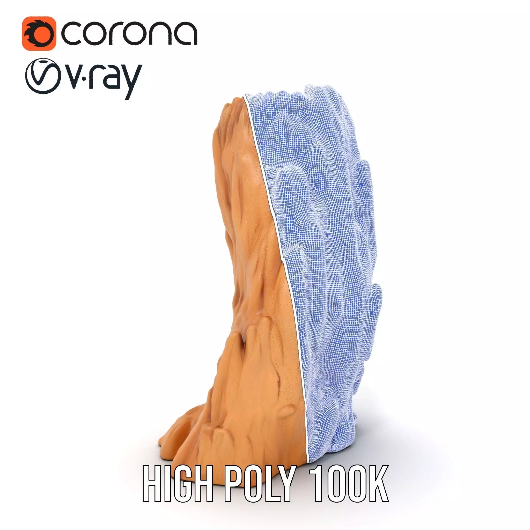 Rugged Sandstone Cliff model pack Low-poly 3D model_34