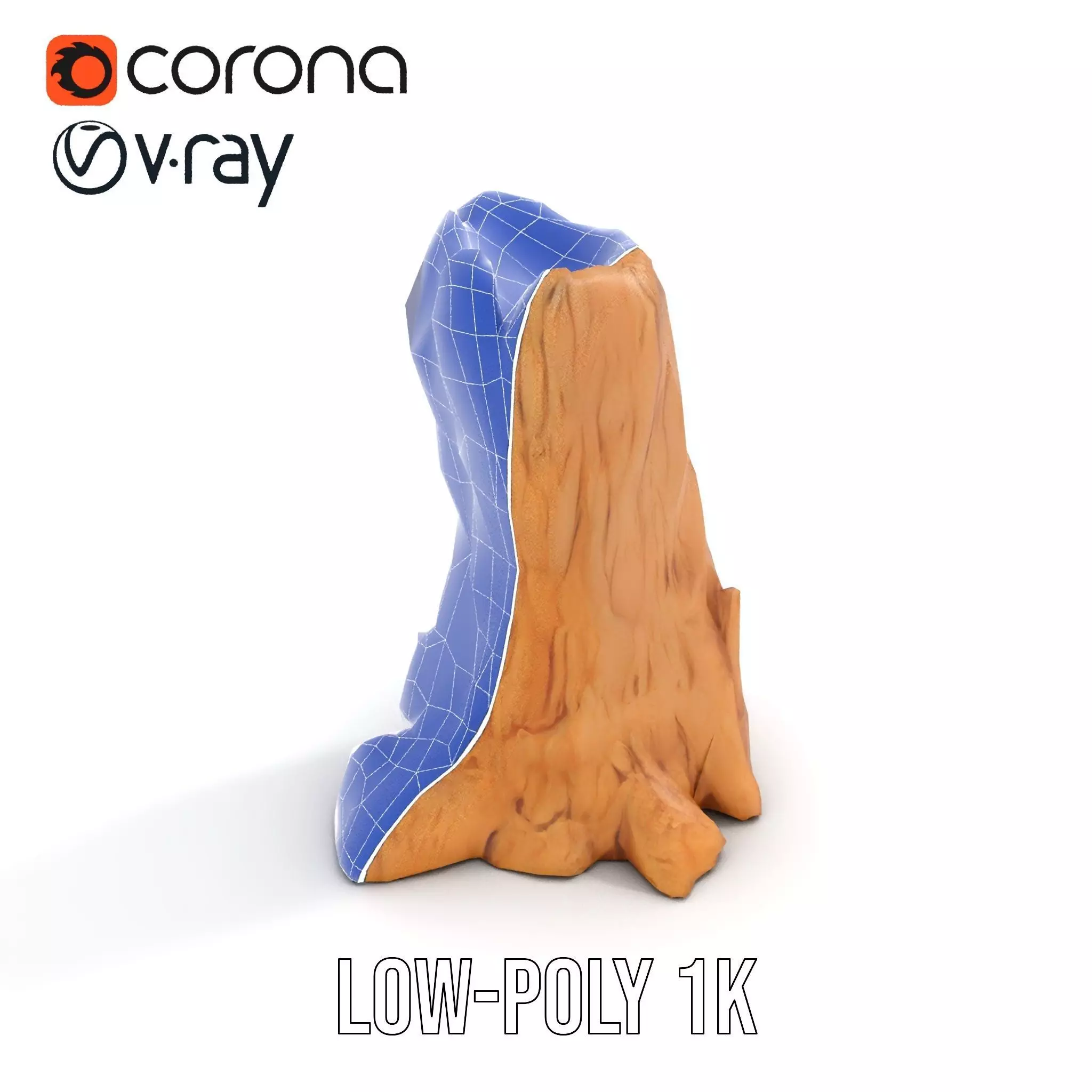 Rugged Sandstone Cliff model pack Low-poly 3D model_21