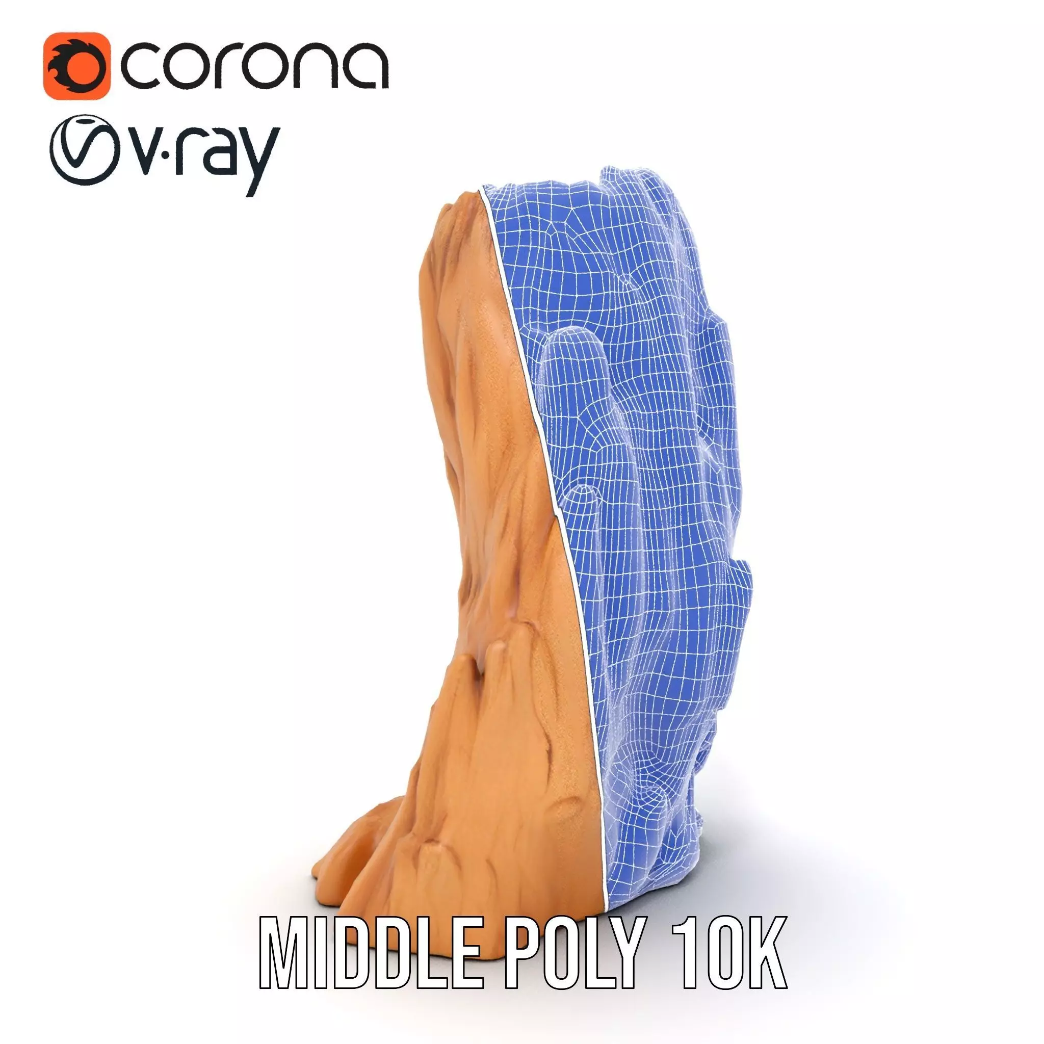 Rugged Sandstone Cliff model pack Low-poly 3D model_23