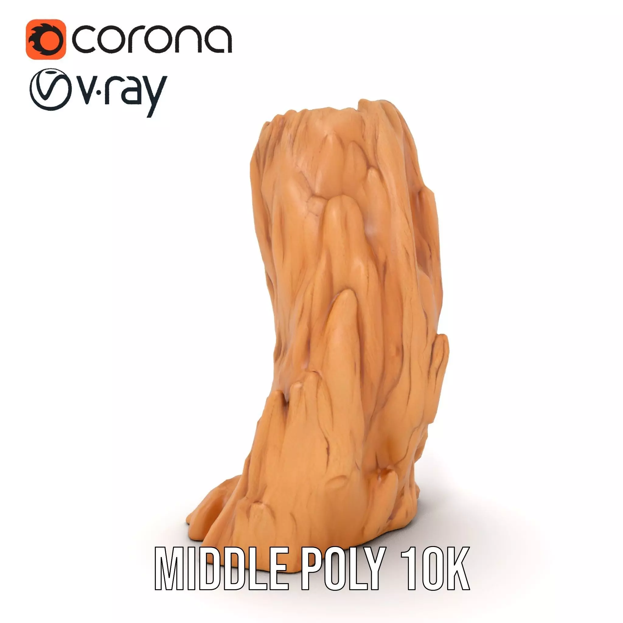 Rugged Sandstone Cliff model pack Low-poly 3D model_5