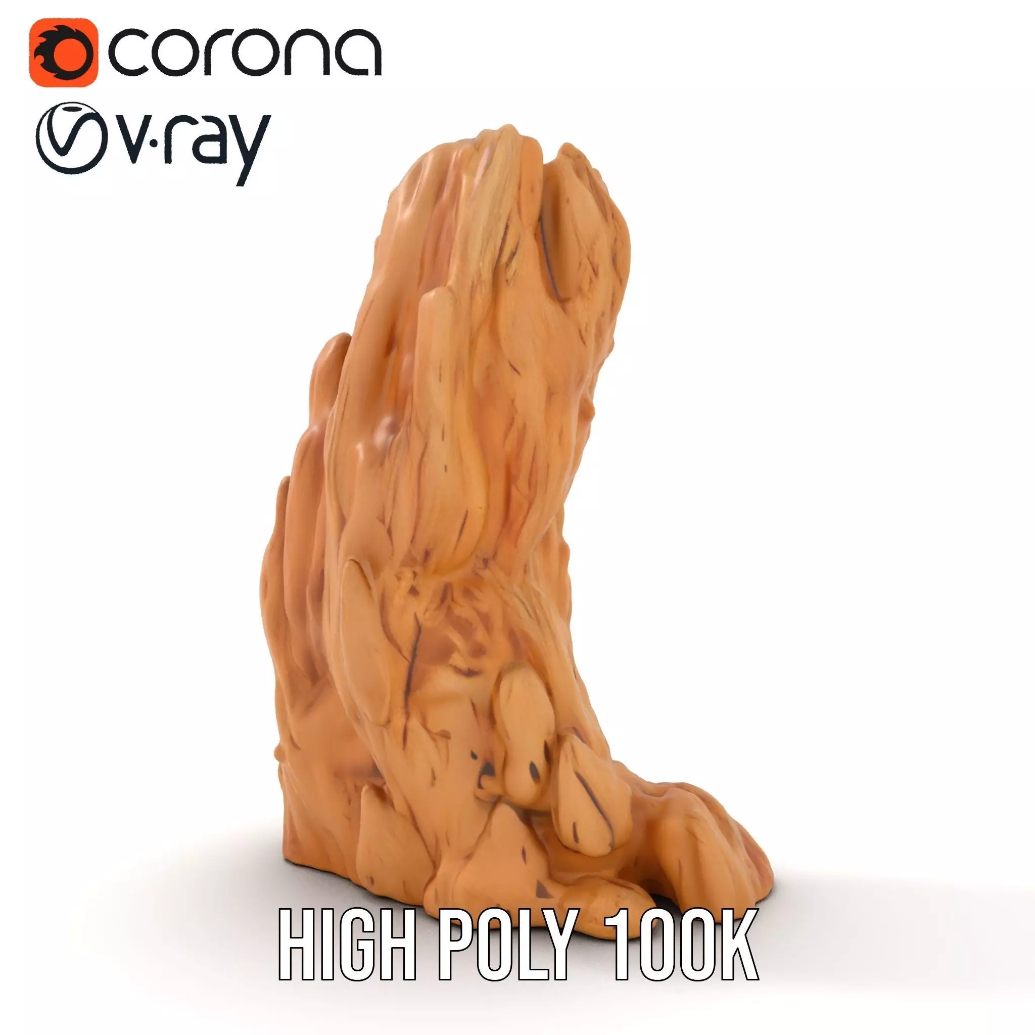 Rugged Sandstone Cliff model pack Low-poly 3D model_28