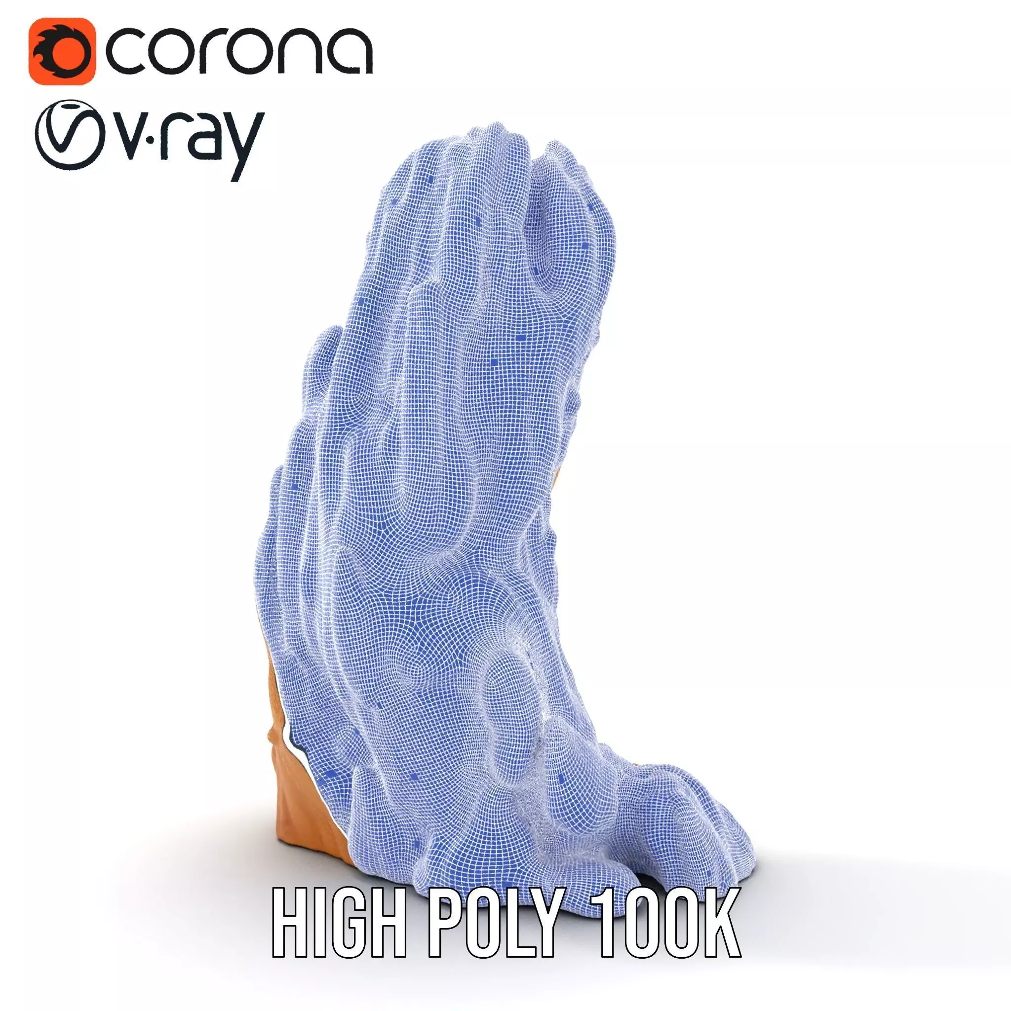 Rugged Sandstone Cliff model pack Low-poly 3D model_33