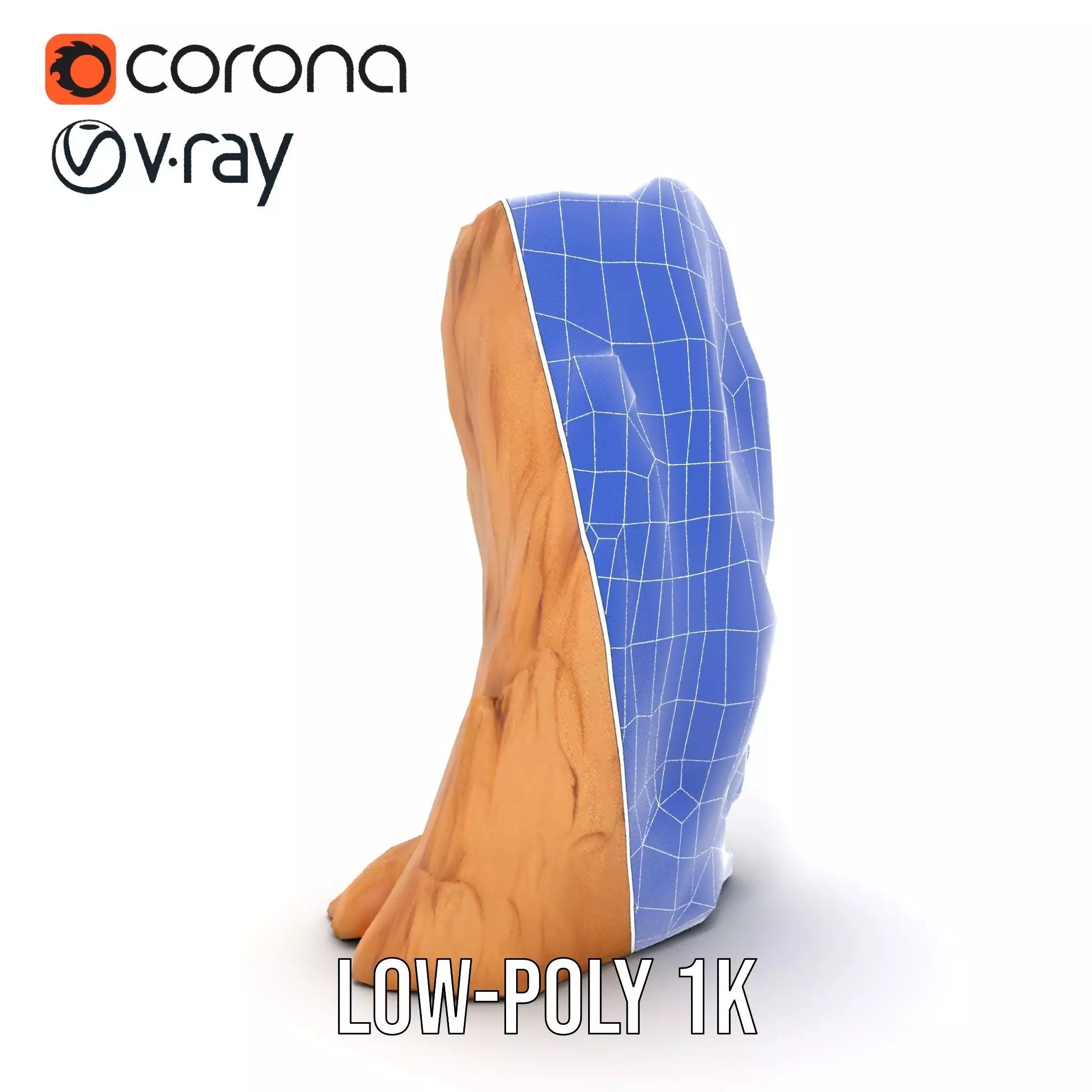 Rugged Sandstone Cliff model pack Low-poly 3D model_30