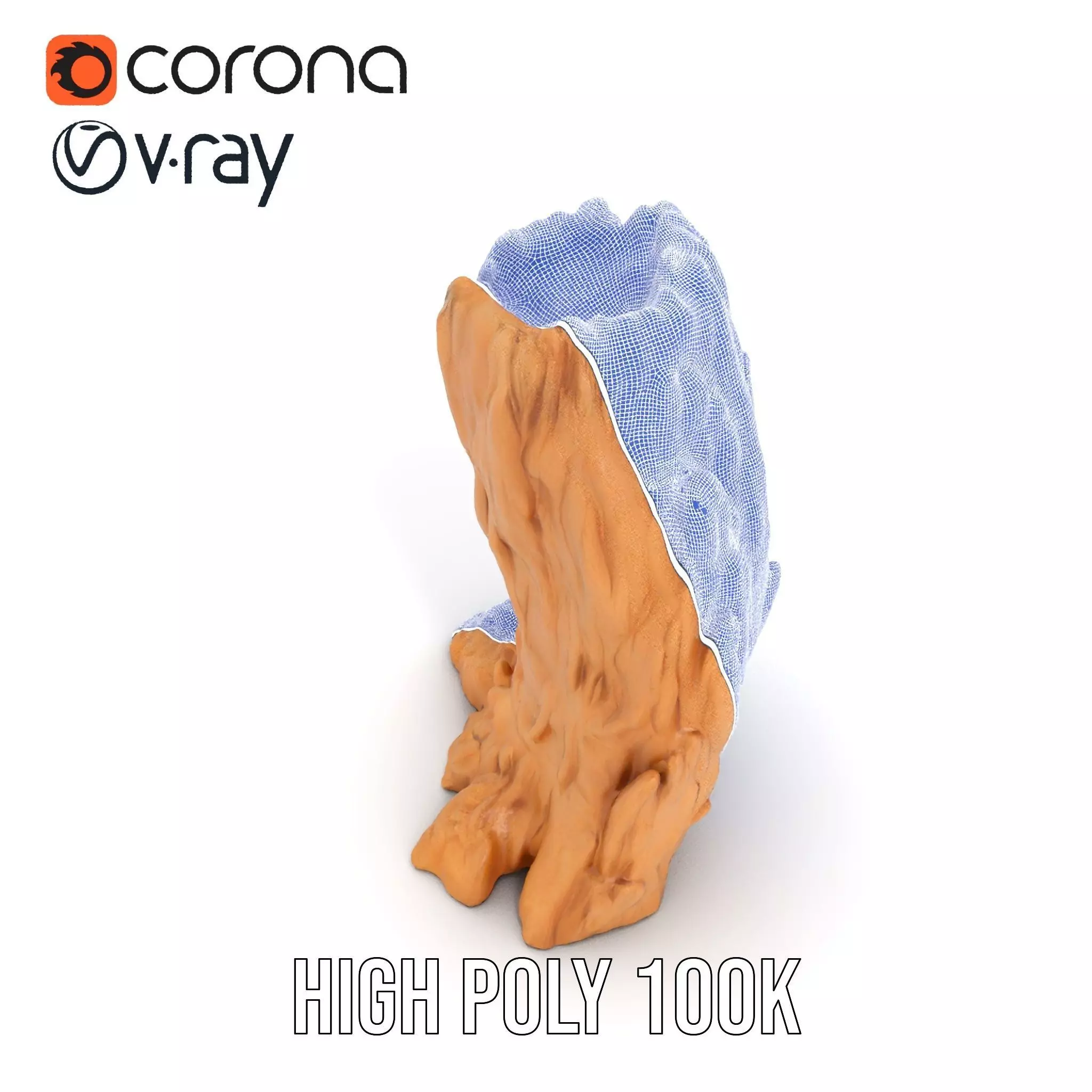 Rugged Sandstone Cliff model pack Low-poly 3D model_32