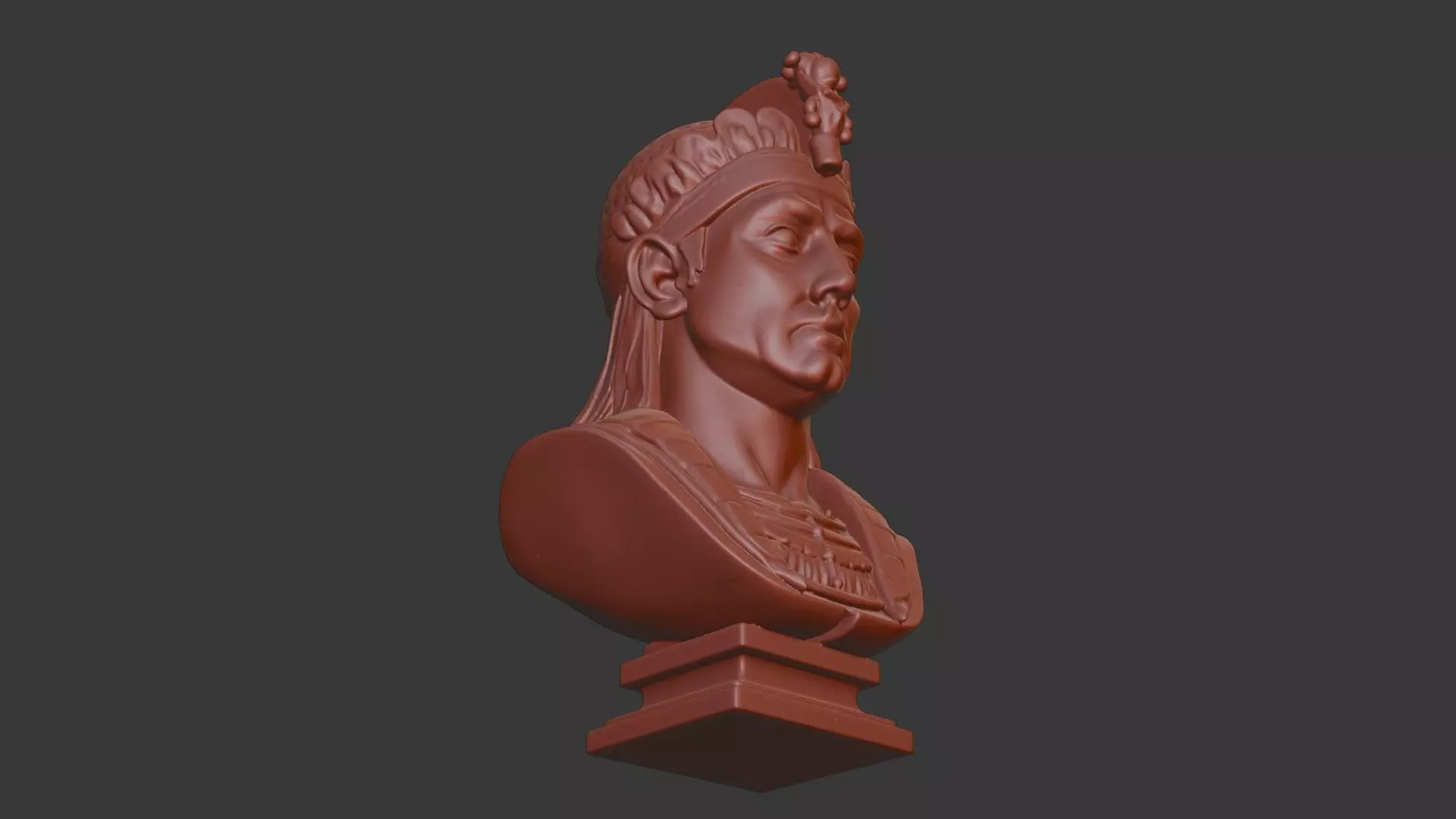 Memon Head Bust 3D Model - STL Printable Cultural Sculpture 3D print model_6
