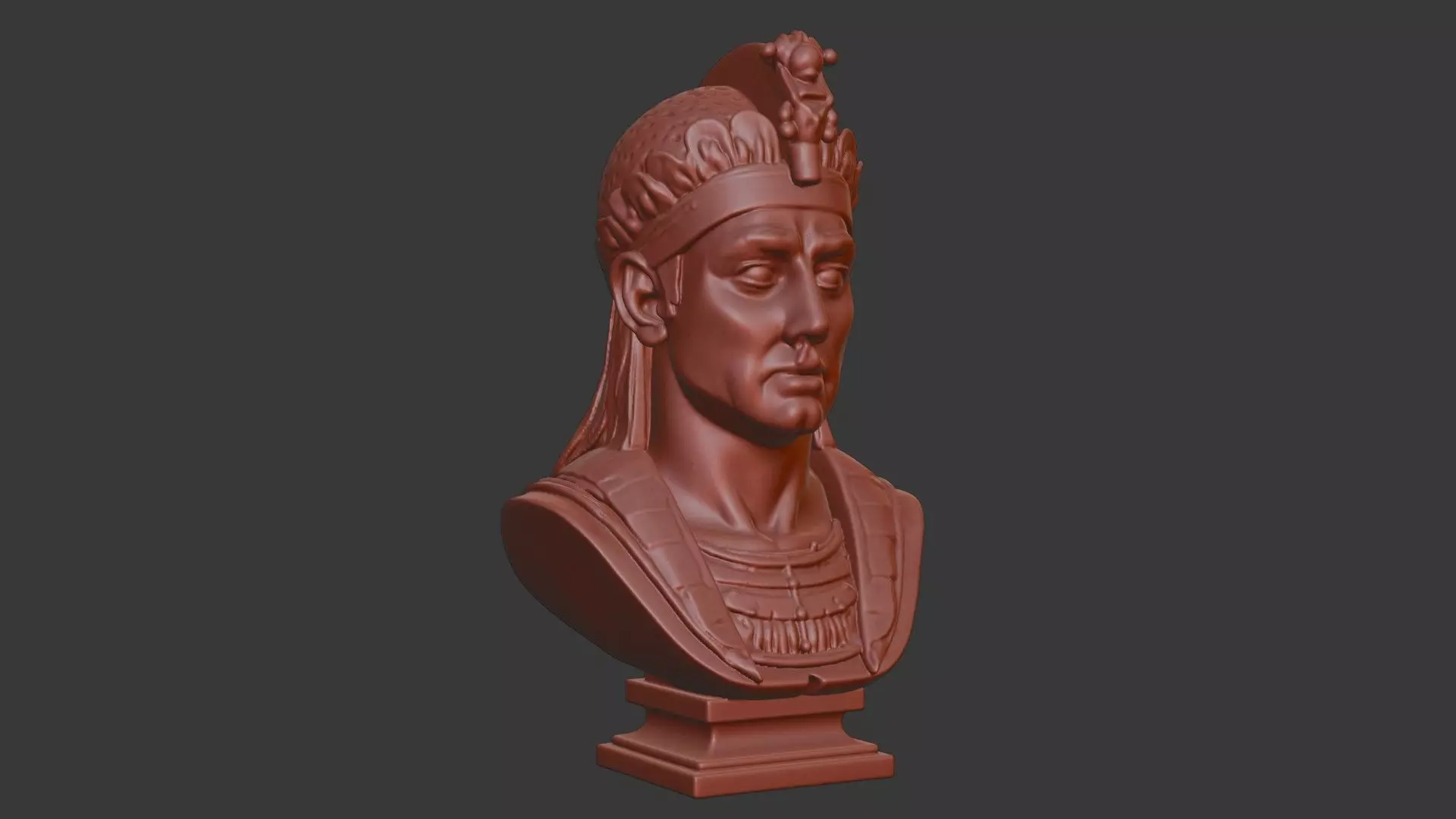 Memon Head Bust 3D Model - STL Printable Cultural Sculpture 3D print model_1