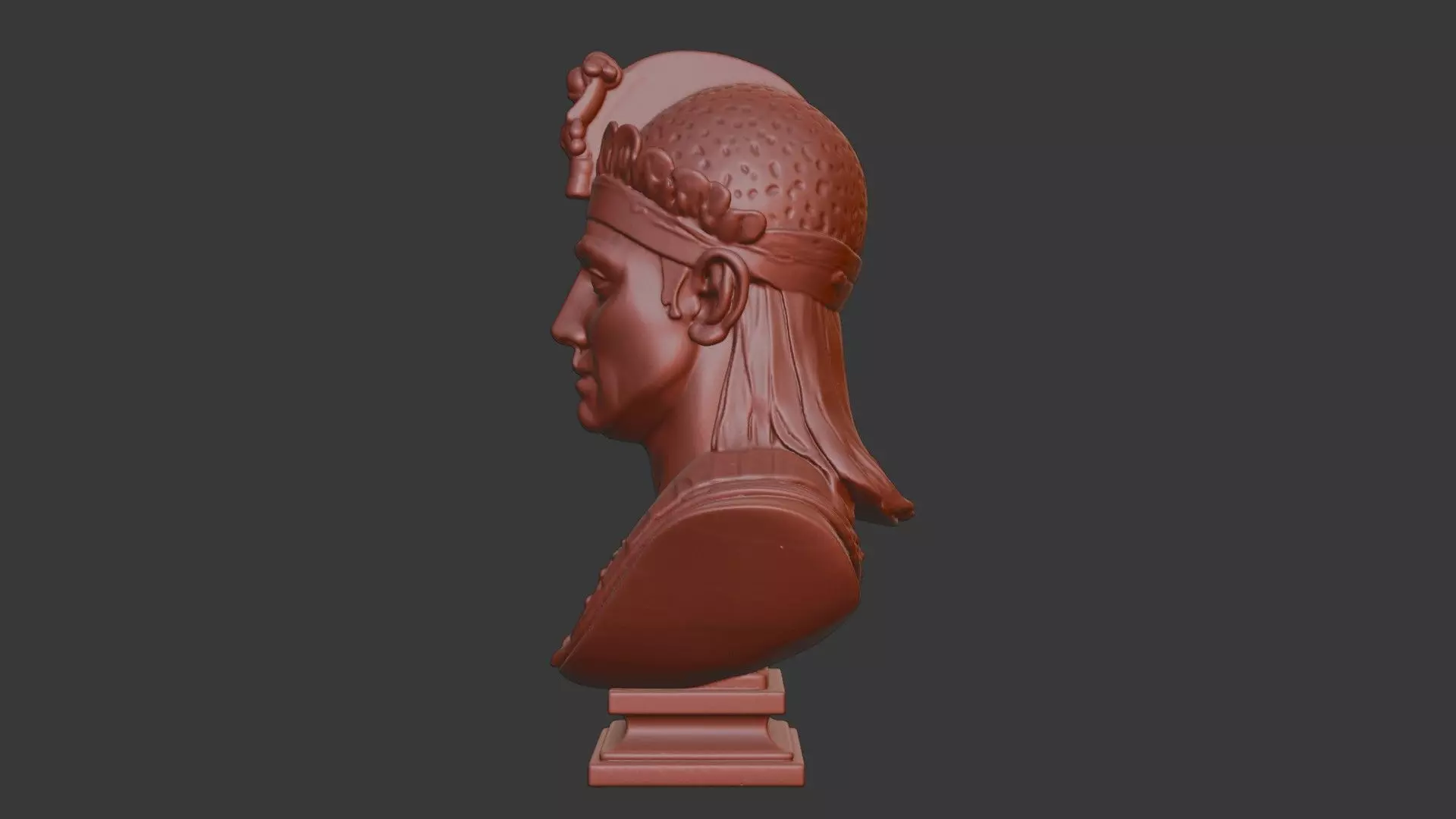Memon Head Bust 3D Model - STL Printable Cultural Sculpture 3D print model_3