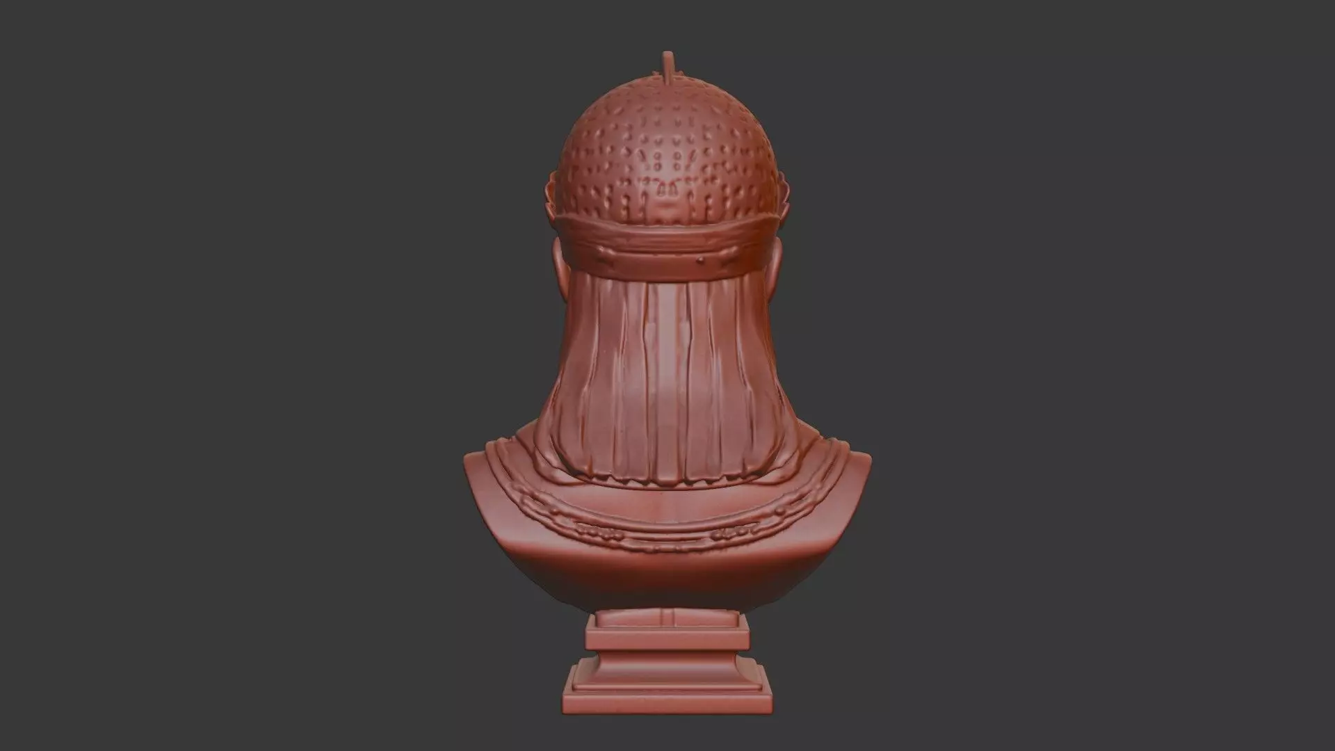Memon Head Bust 3D Model - STL Printable Cultural Sculpture 3D print model_5