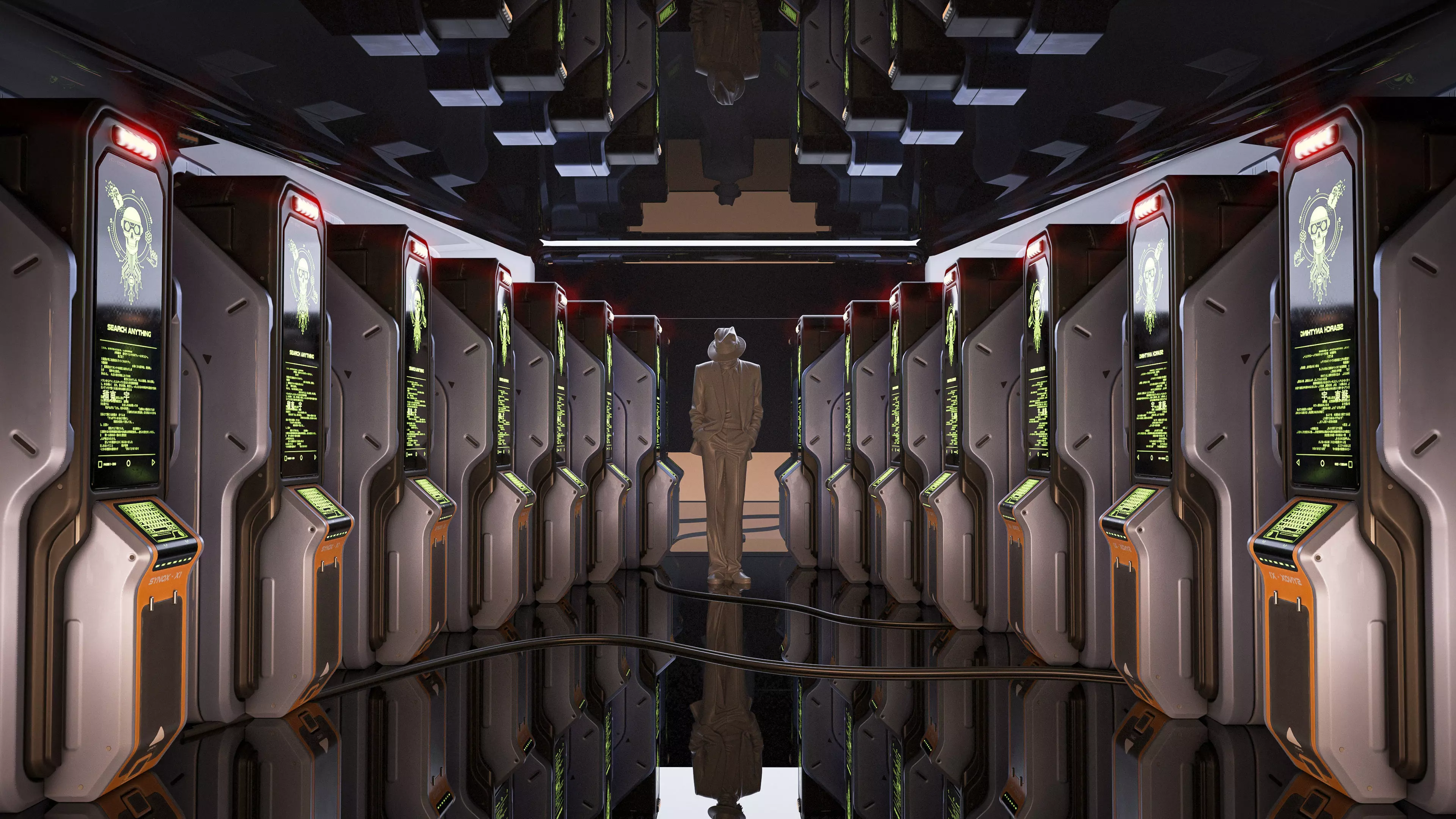 Sci-fi Console X1 PBR Low-poly 3D model_6