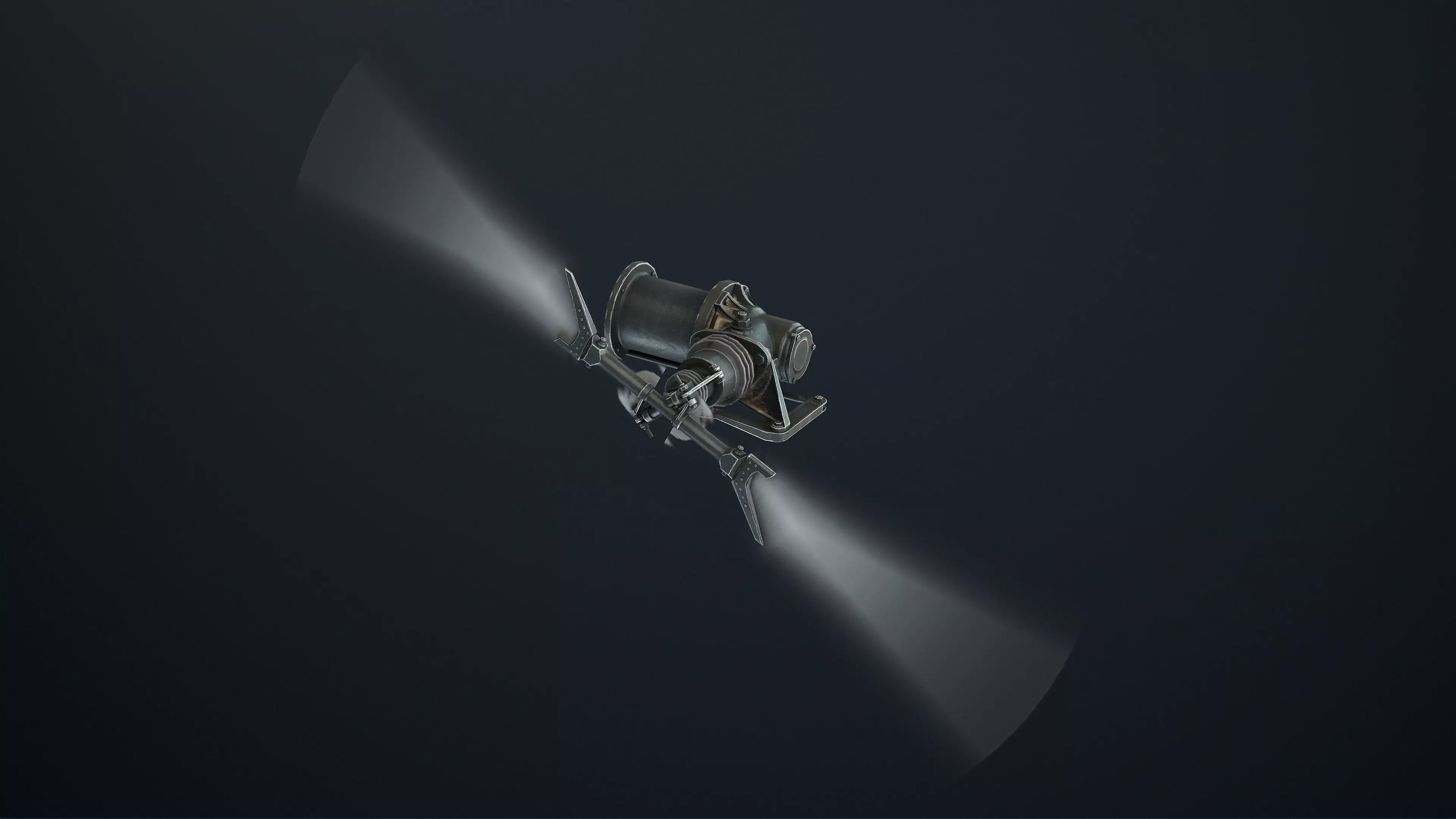 MH-6 Little Bird Rotors Low-Poly Low-poly 3D model_15