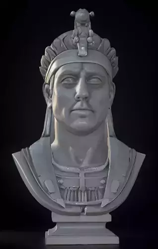 Memon Head Bust 3D Model - STL Printable Cultural Sculpture 3D print model