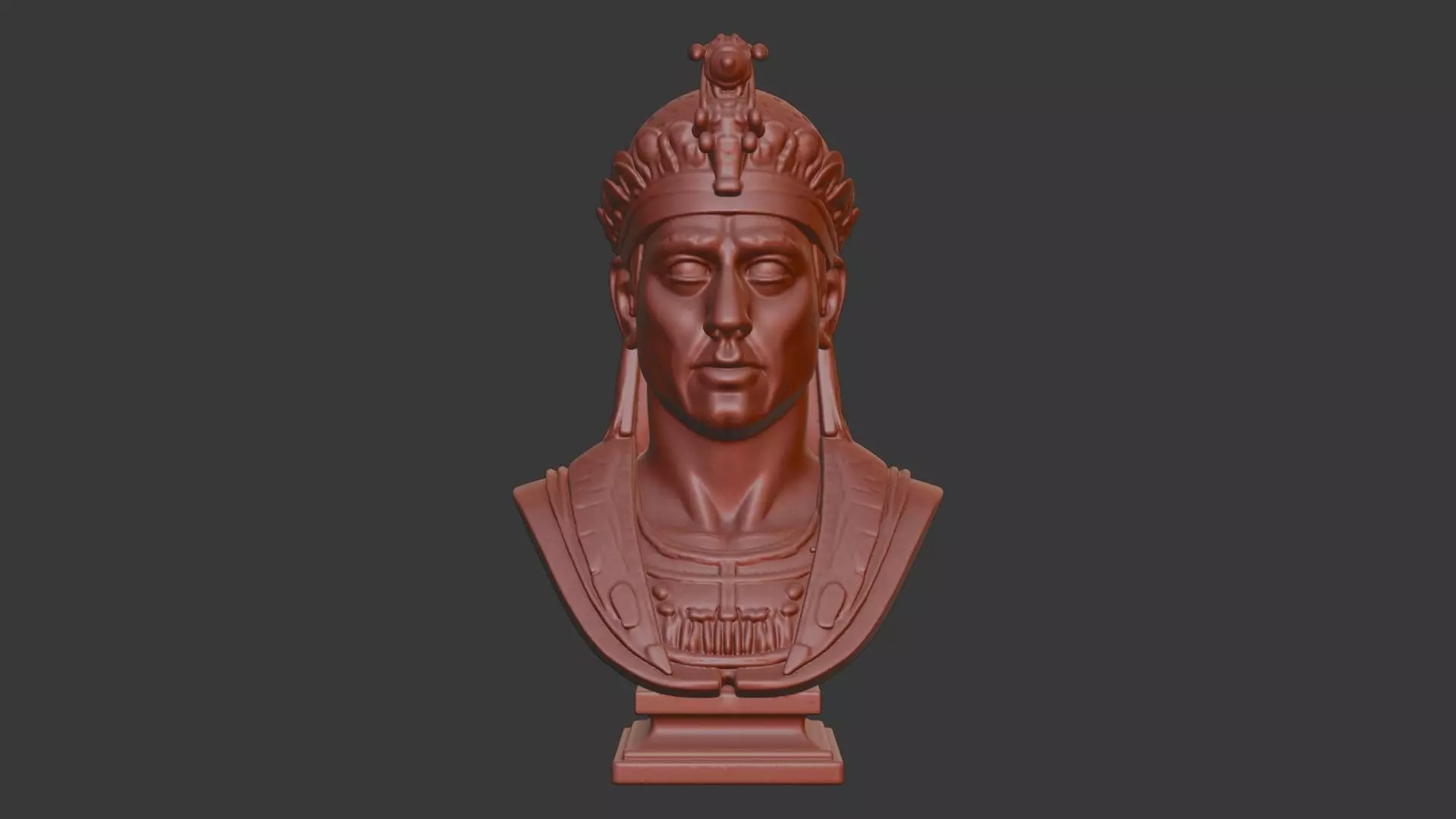 Memon Head Bust 3D Model - STL Printable Cultural Sculpture 3D print model_2