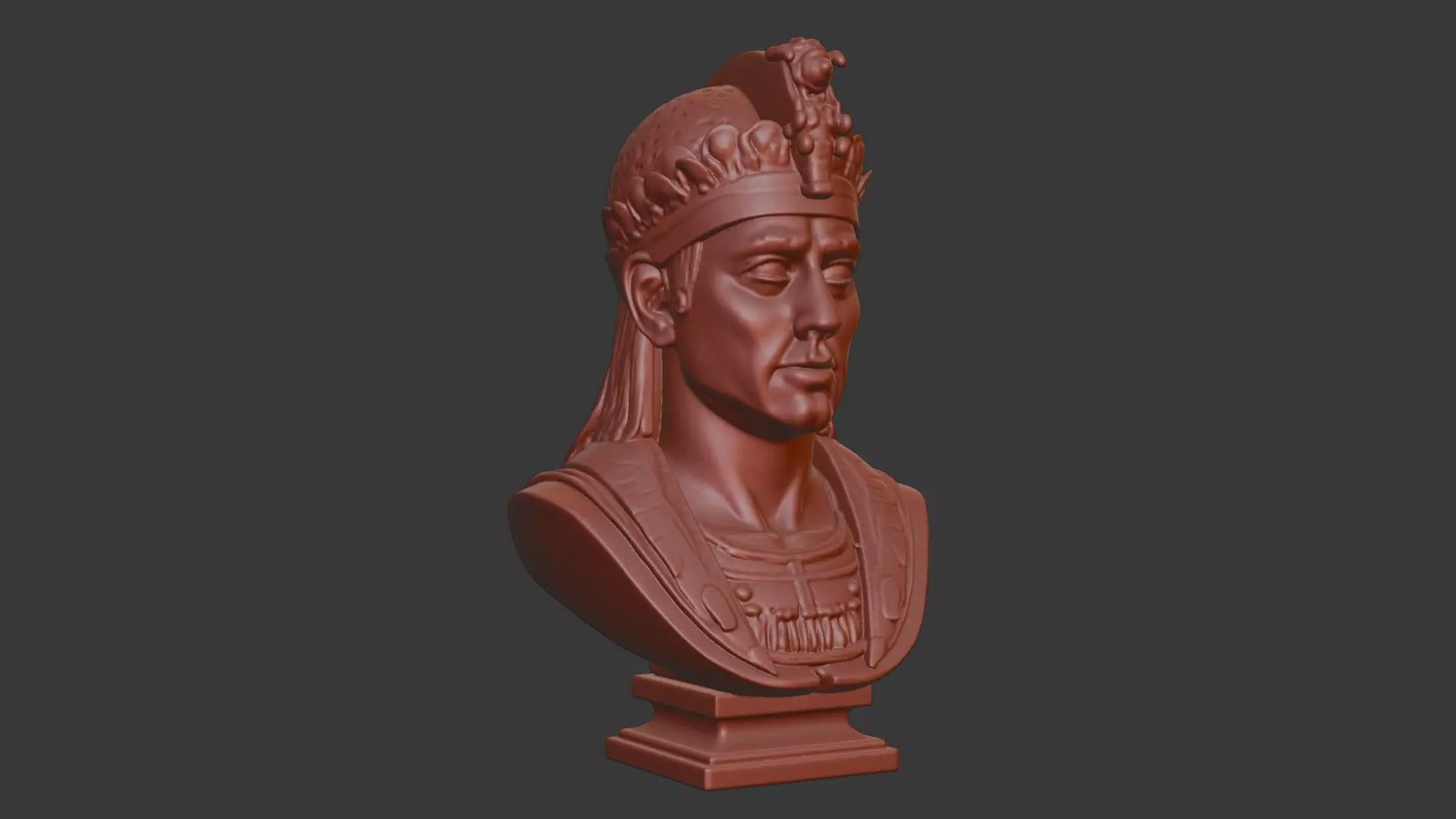 Memon Head Bust 3D Model - STL Printable Cultural Sculpture 3D print model_1