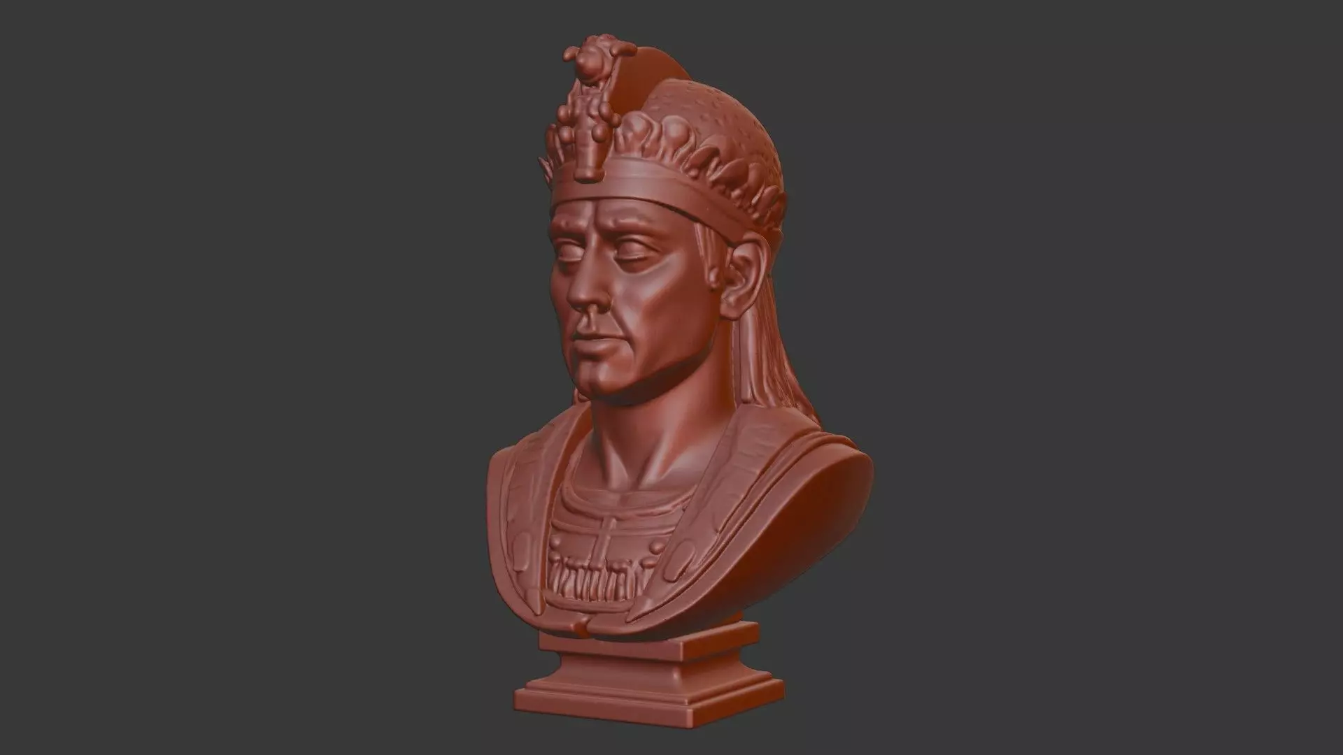 Memon Head Bust 3D Model - STL Printable Cultural Sculpture 3D print model_7