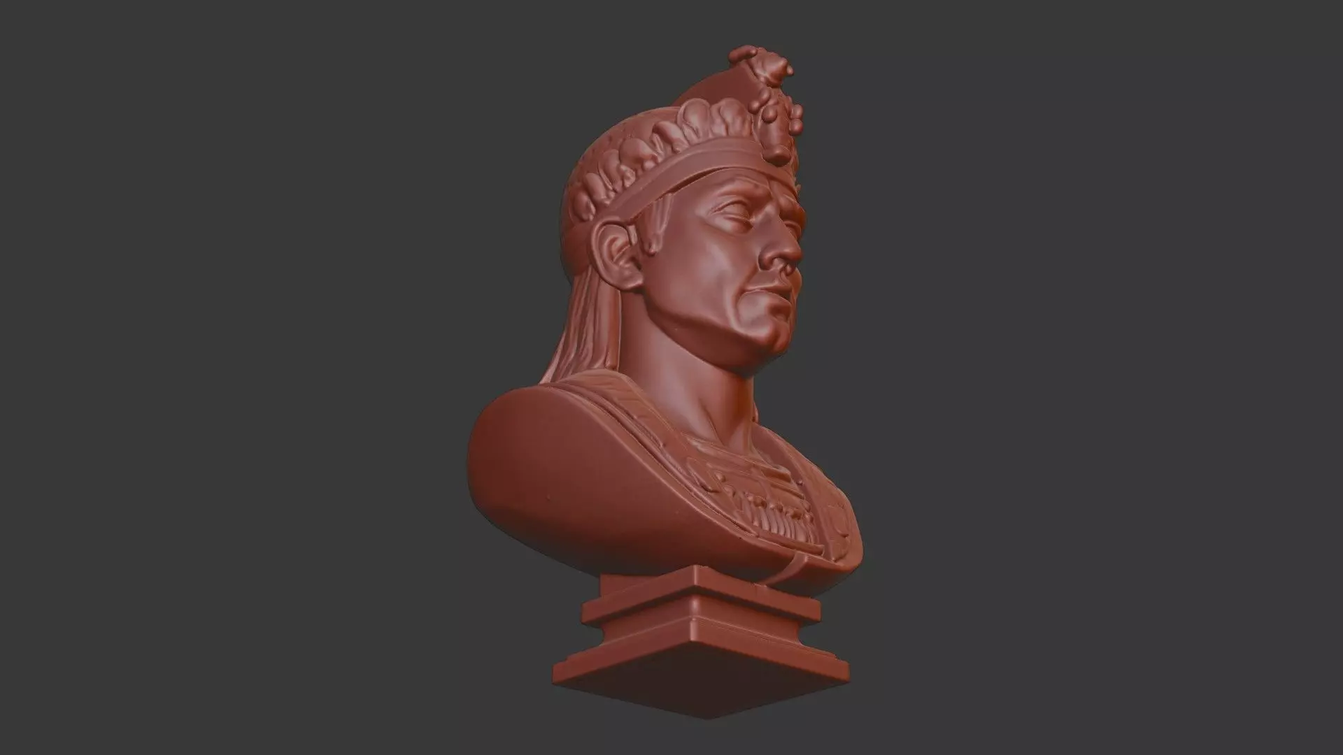 Memon Head Bust 3D Model - STL Printable Cultural Sculpture 3D print model_6