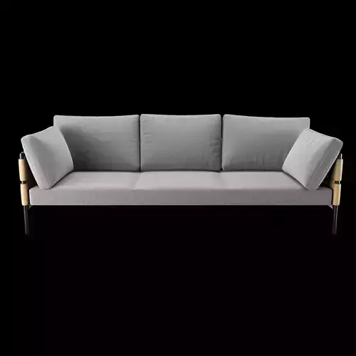 Modern  Contemporary Sofa Turi Ratio  Couch with Pillows  3D model 7