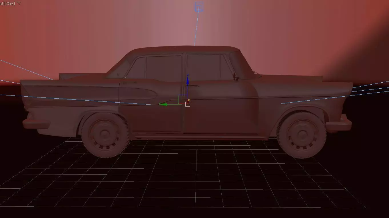 Simca Vedette Chambord V8-1960 3D model_16